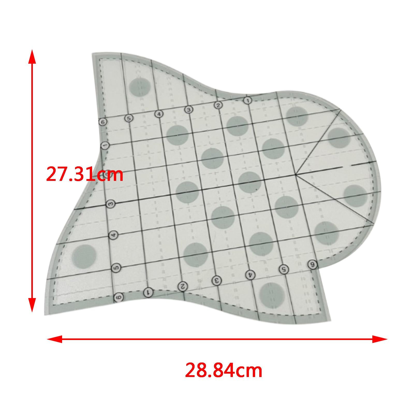 Clear Quilting Template Acrylic Patchwork Sewing Frames Ruler Crafts Measure