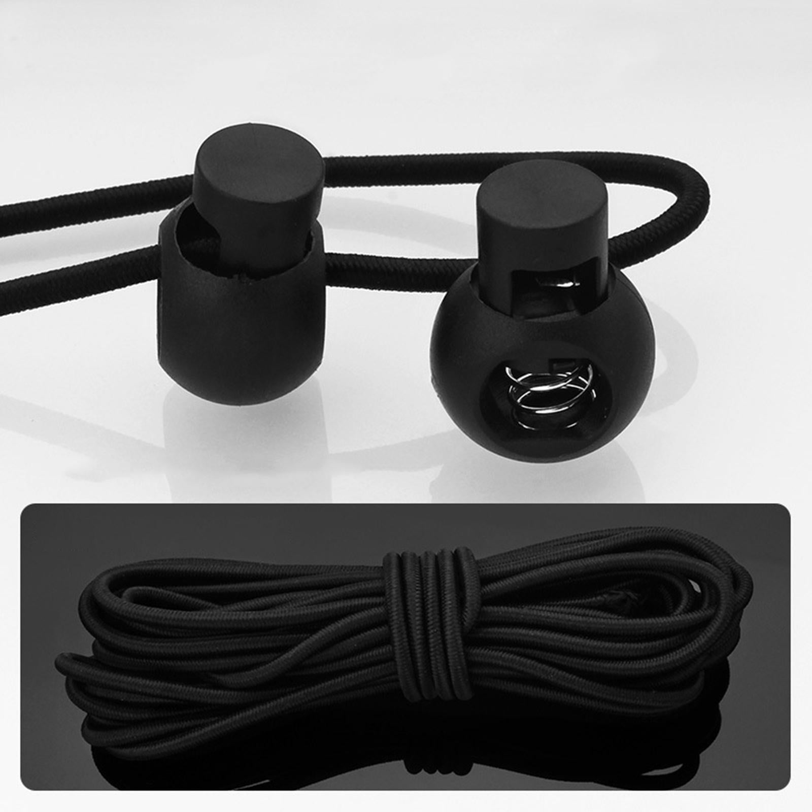 20pcs Plastic Cord Locks End Spring Loaded Slider + 3m Bungee Cord Style 4