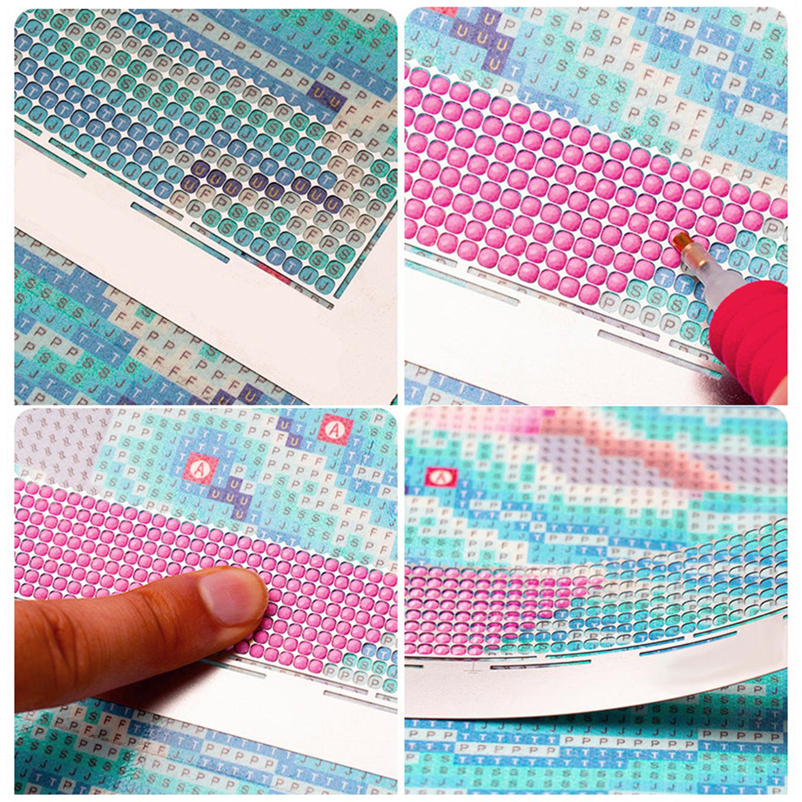Diamond Painting Ruler Mesh Ruler Blank Grids Drawing Tool 32x7cm 0.3mm