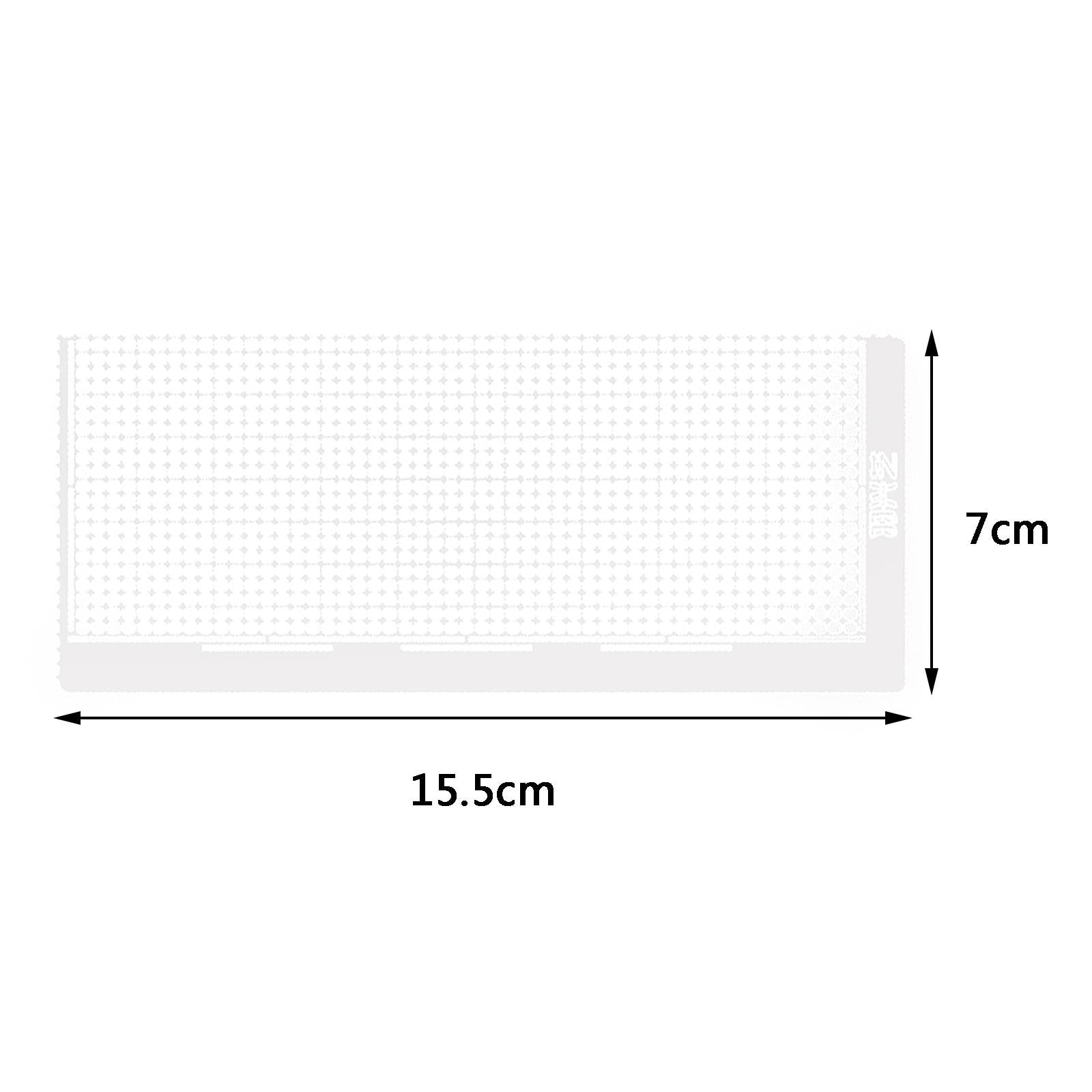 Diamond Painting Ruler Mesh Ruler Blank Grids Drawing Tool 15.5x7cm 0.3mm