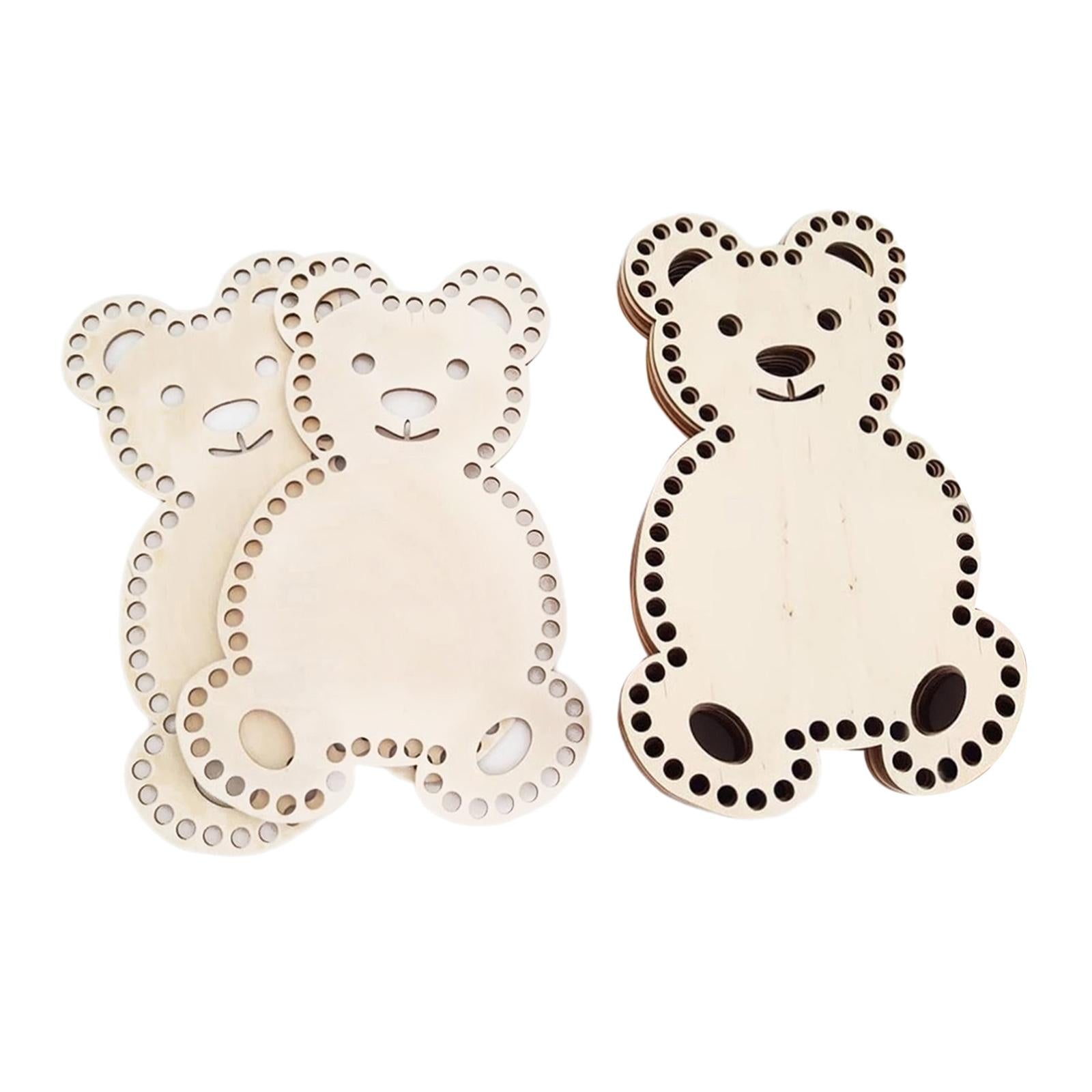 6pcs Wooden Bag Bottom Crochet Base Pad Handbag Crafts Tool DIY