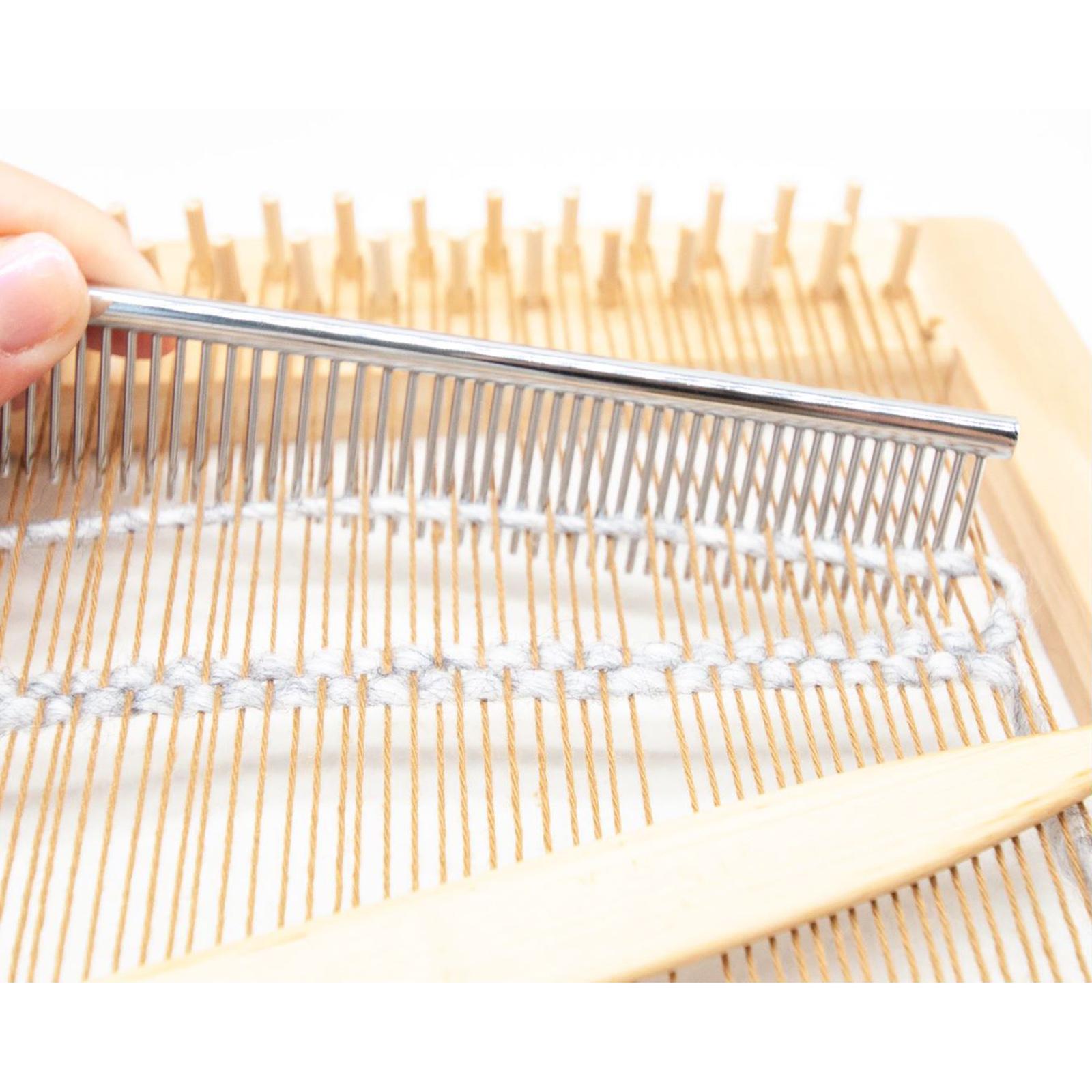 Portable Macrame Fringe Comb Anti-static Stainless Steel Knotting Art Brush