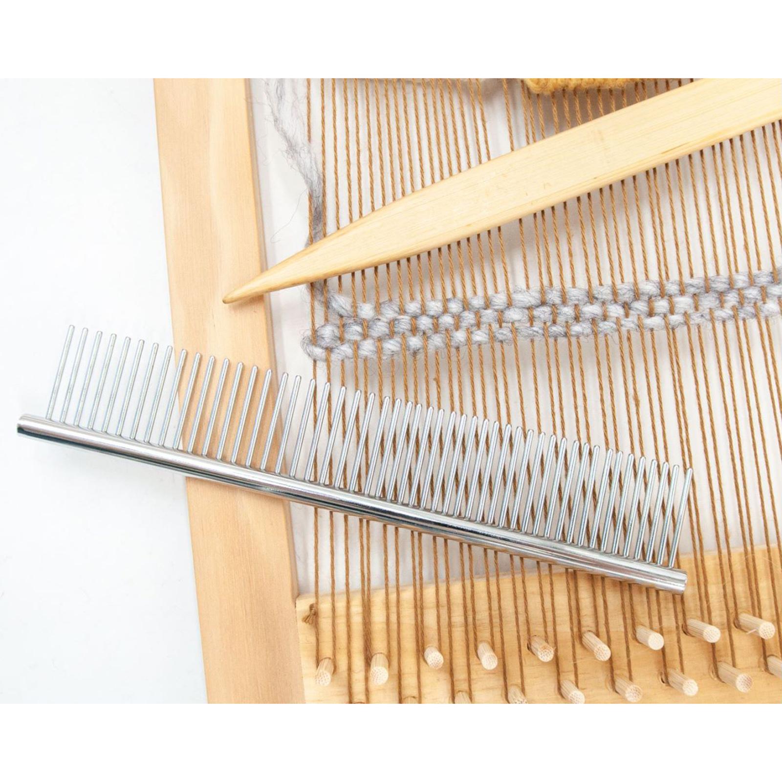 Portable Macrame Fringe Comb Anti-static Stainless Steel Knotting Art Brush