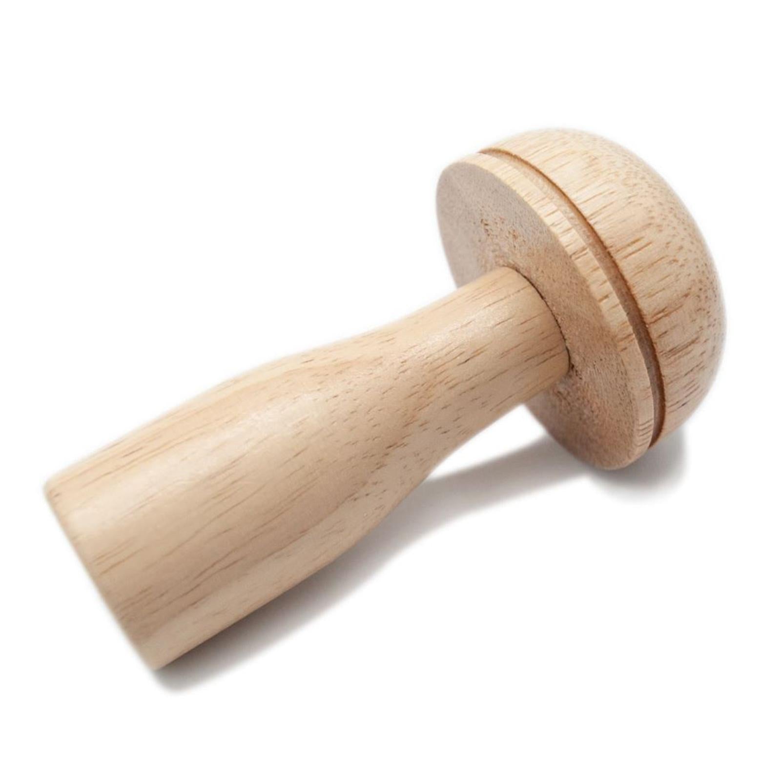Manual Wooden Sewing Darning Red Mushroom Shape Sewing Tools