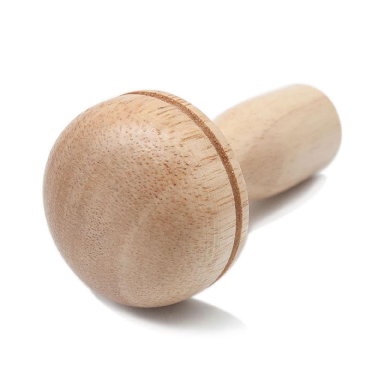 Manual Wooden Sewing Darning Red Mushroom Shape Sewing Tools