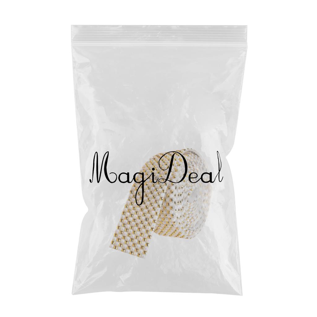 Rhinestone Ribbon Embellishment Self Adhesive for Crafts Supplies Yellow