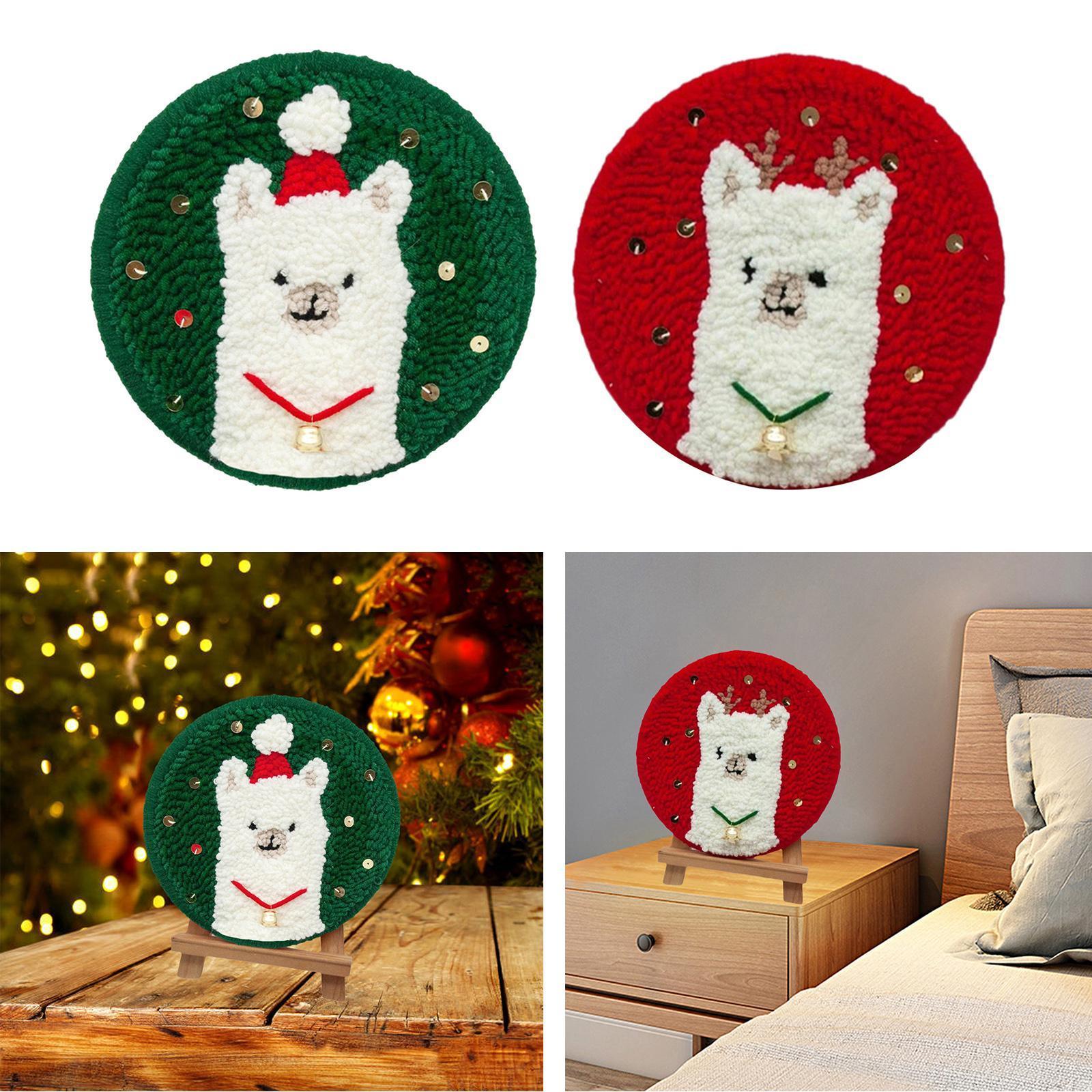 1Set Embroidery Punch Needle Stitching Kit Knitting Threaders DIY Beginners Antlers