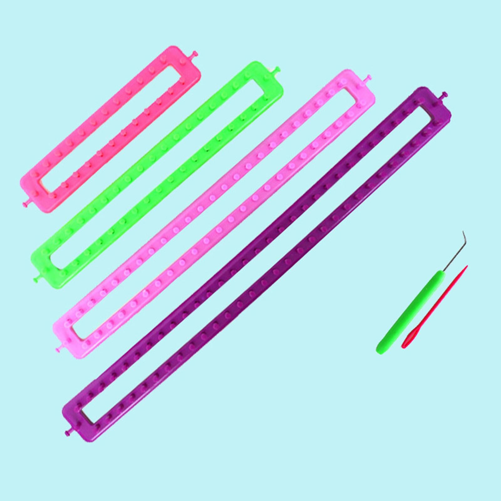 Knitting Looms Set Weaving Suture Needle for Socks Hats Sweater Rectangle