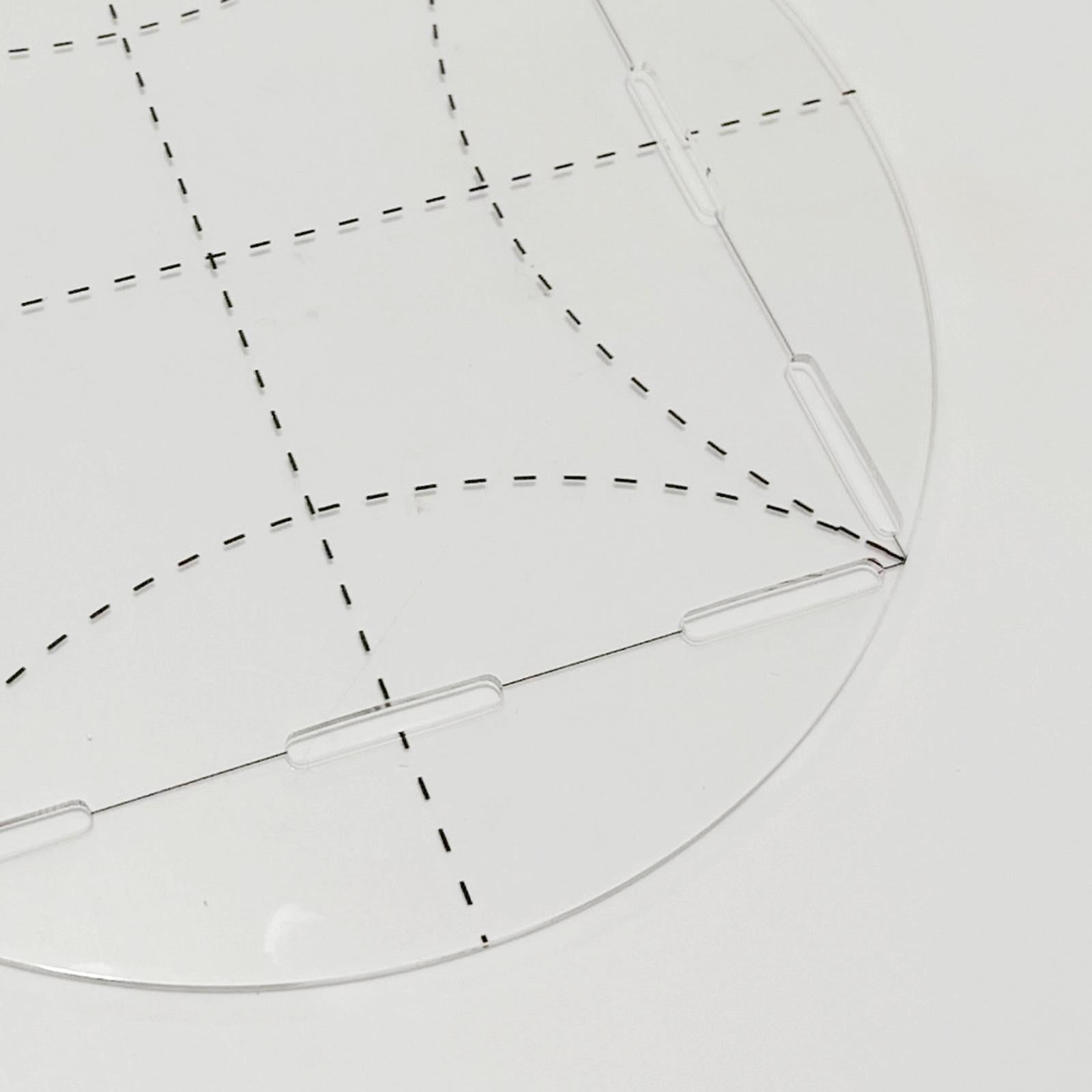 Quilting Template ARC Circle Frame Acrylic Transparent Patchwork for Drawing