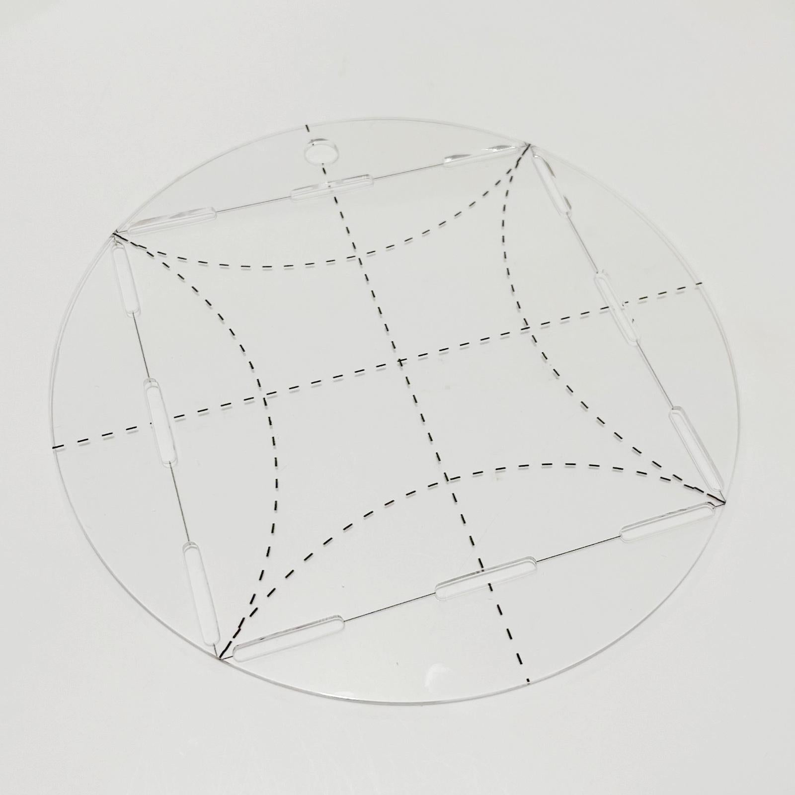 Quilting Template ARC Circle Frame Acrylic Transparent Patchwork for Drawing