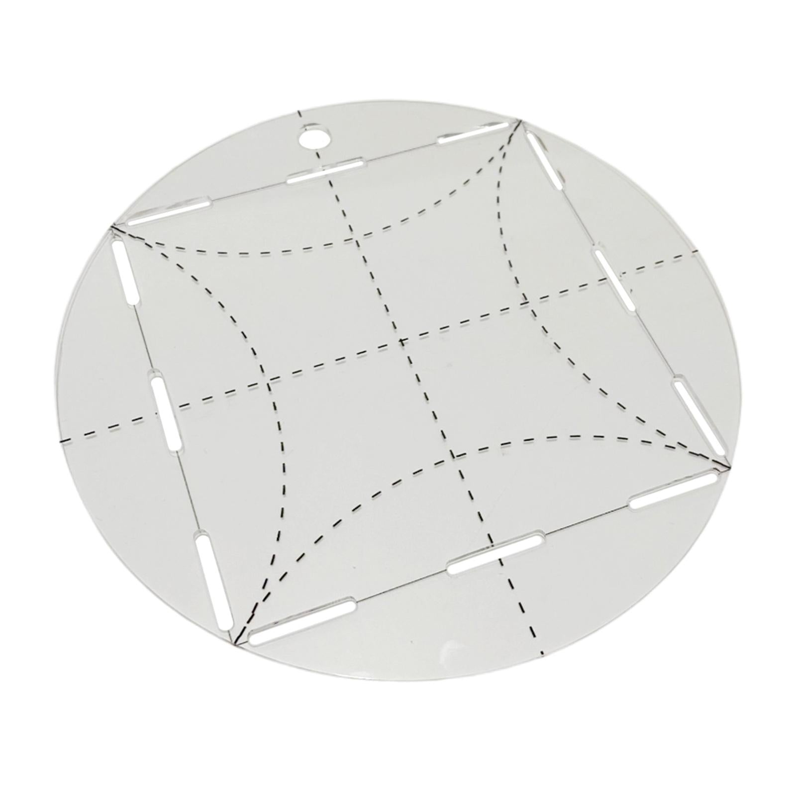 Quilting Template ARC Circle Frame Acrylic Transparent Patchwork for Drawing