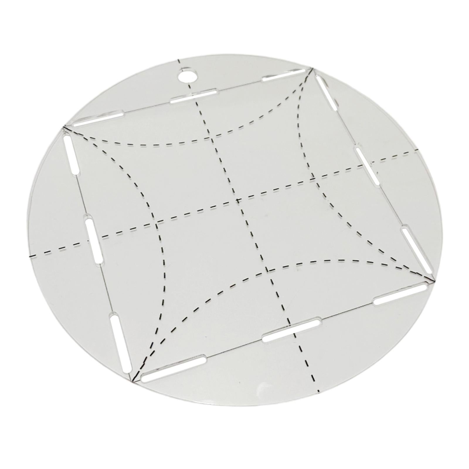 Quilting Template ARC Circle Frame Acrylic Transparent Patchwork for Drawing