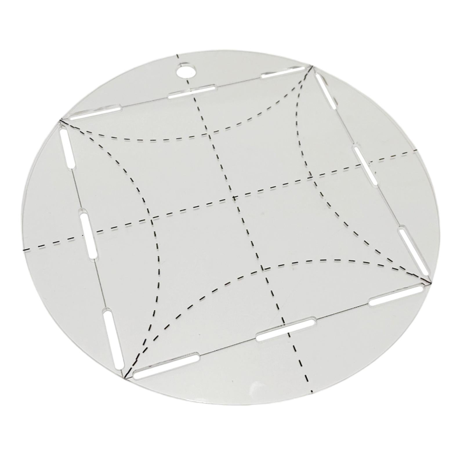 Quilting Template ARC Circle Frame Acrylic Transparent Patchwork for Drawing