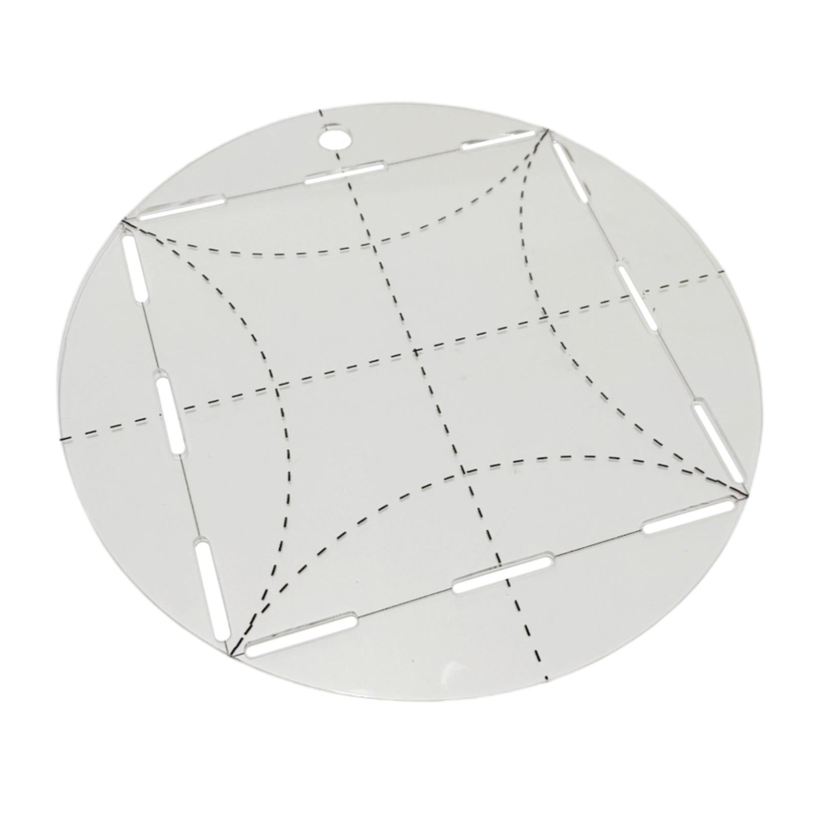 Quilting Template ARC Circle Frame Acrylic Transparent Patchwork for Drawing