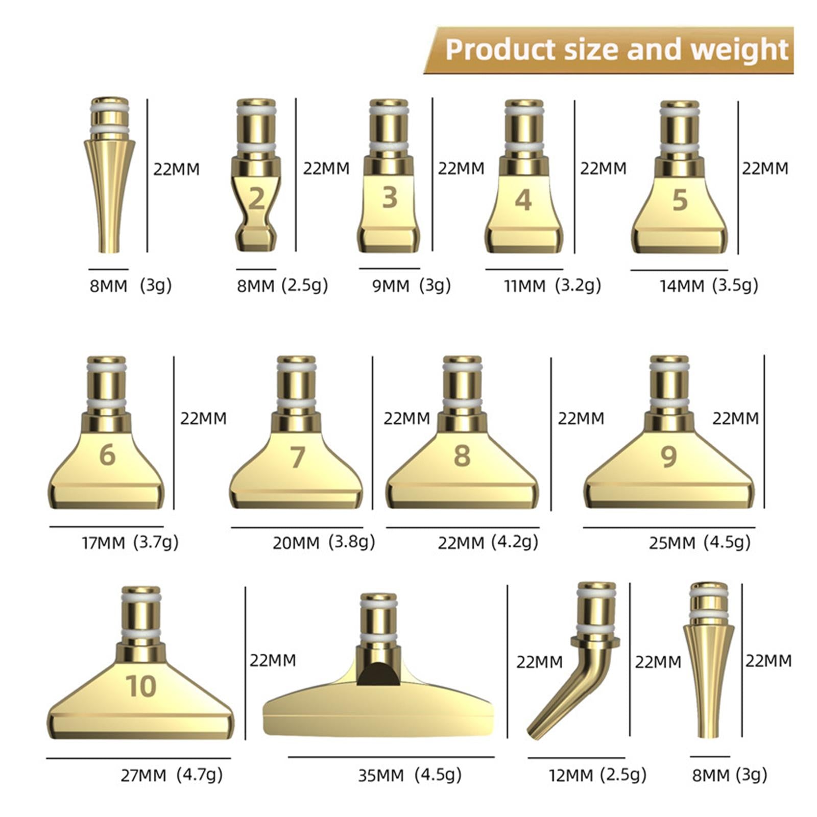 Drill Pen Heads Square 5D Painting Tips Multi Placer Kit for Replacement