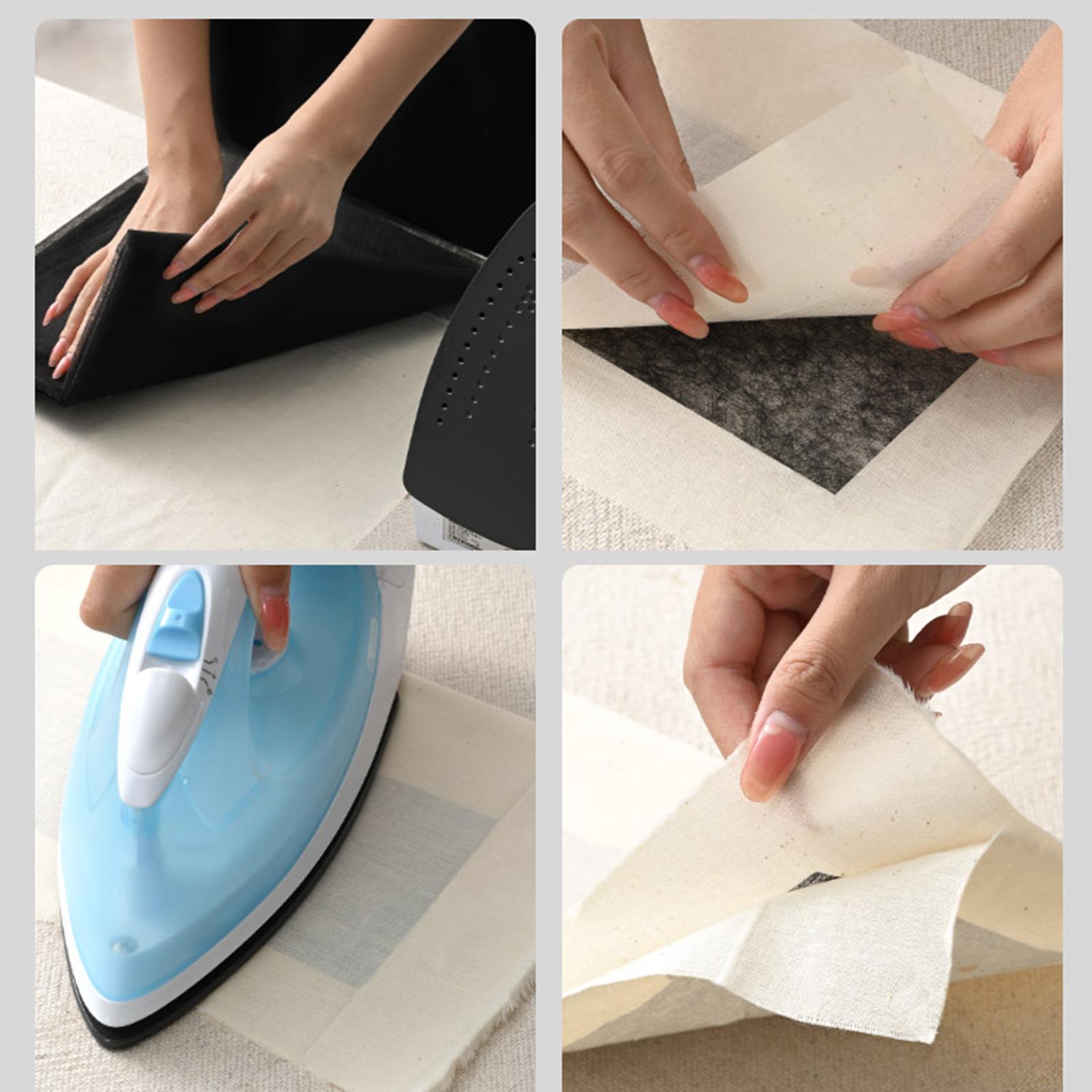 Hot Melt Adhesive Fusing Hem Tape Inner Lining Fusible Bonding Web Fabric White 15M