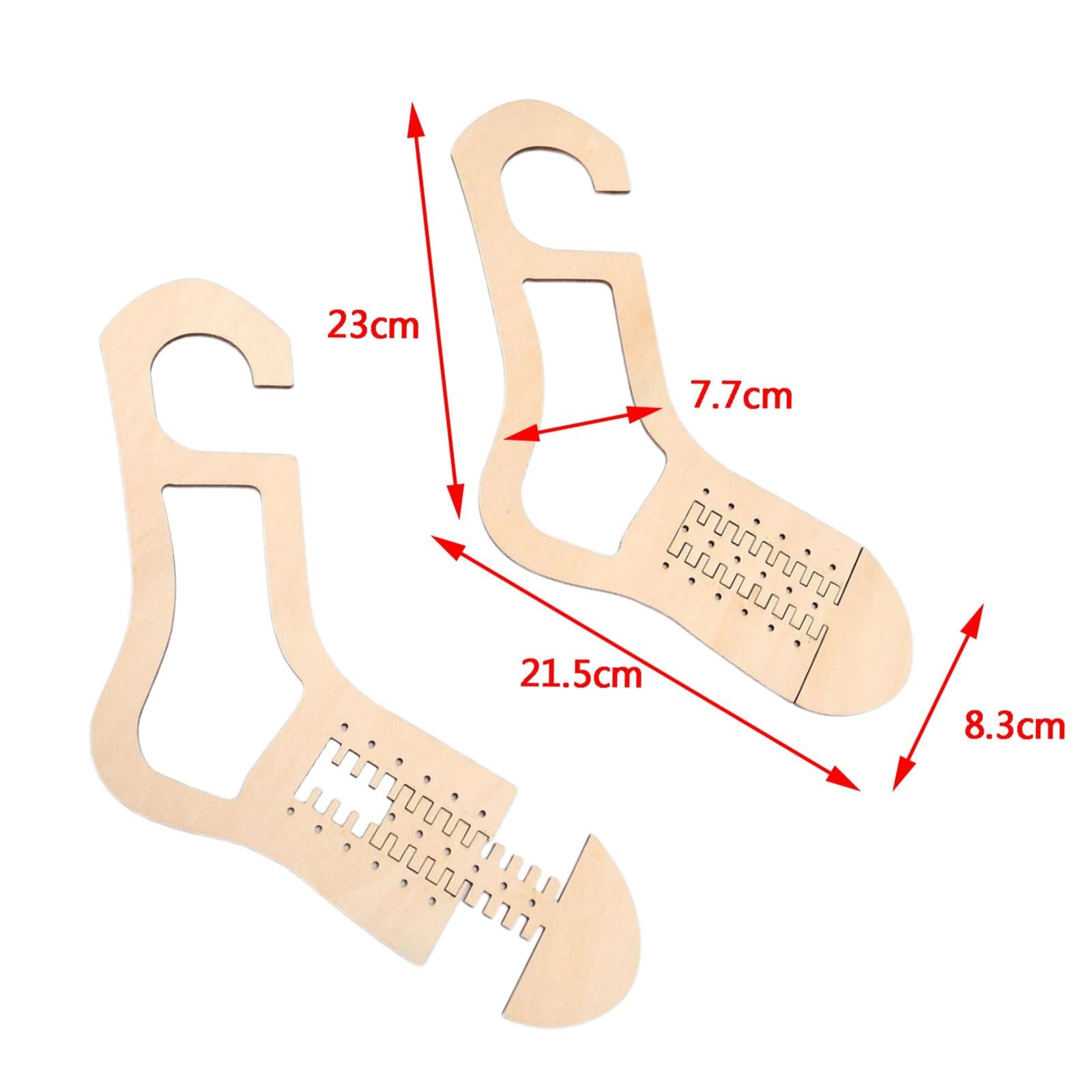 2Pcs Sock Blockers Knitting Mold for Craft Lovers Beginners Hollow Pattern