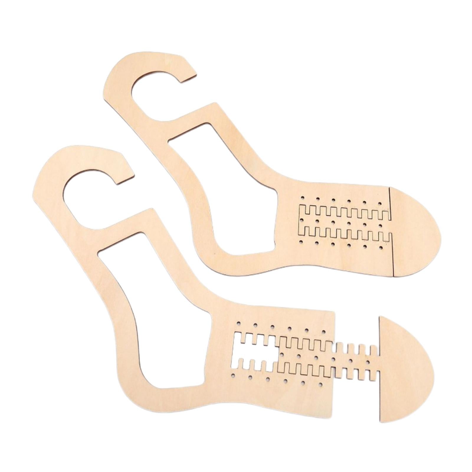 2Pcs Sock Blockers Knitting Mold for Craft Lovers Beginners Hollow Pattern