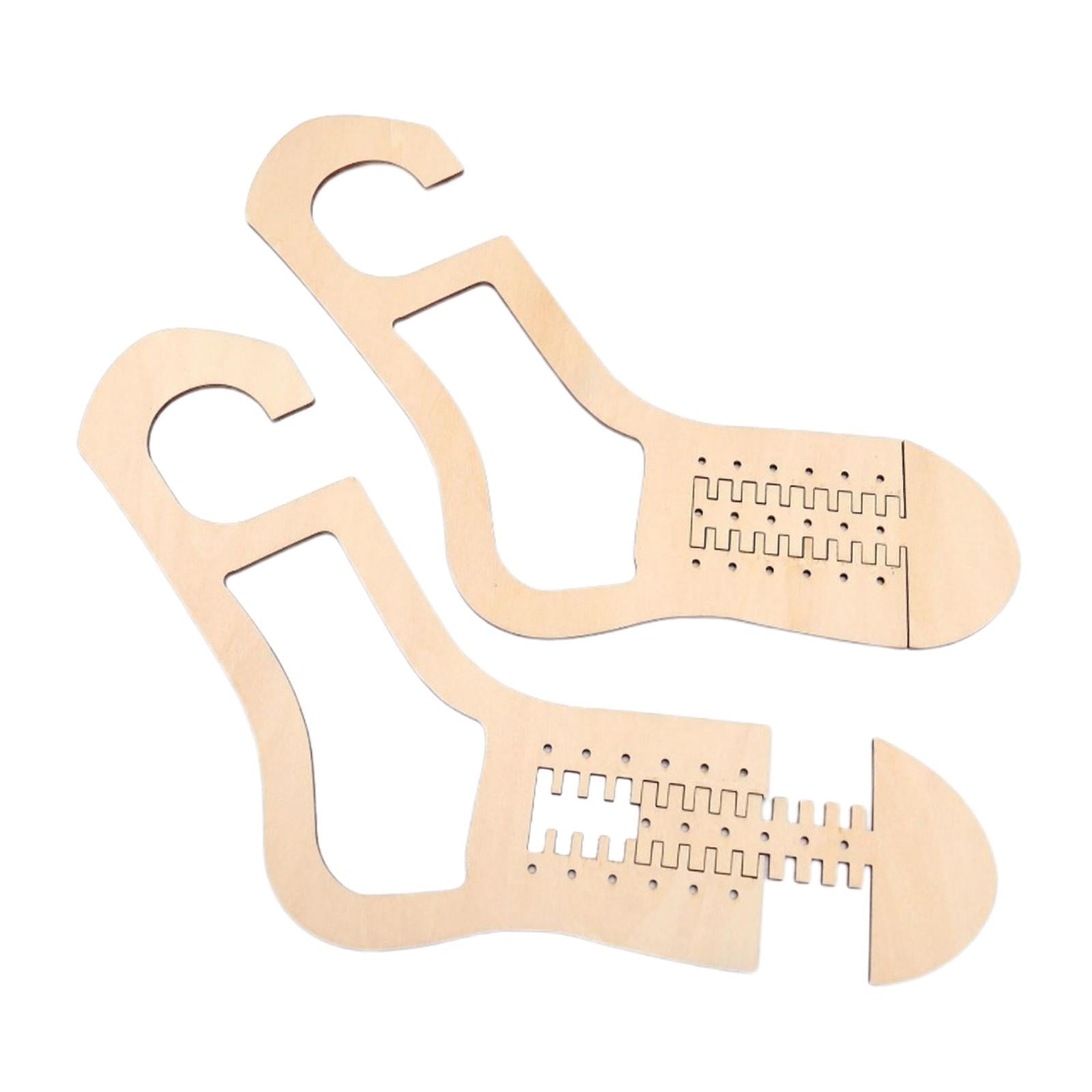 2Pcs Sock Blockers Knitting Mold for Craft Lovers Beginners Hollow Pattern