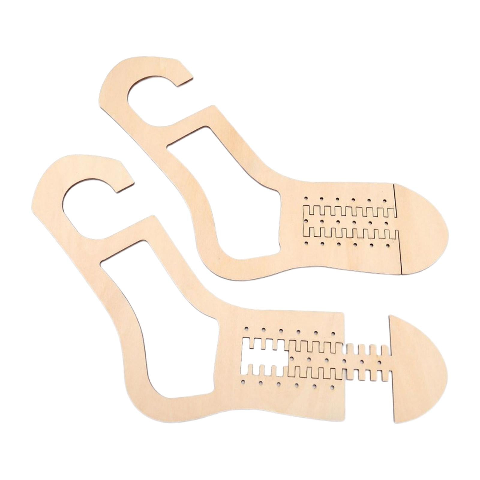 2Pcs Sock Blockers Knitting Mold for Craft Lovers Beginners Hollow Pattern