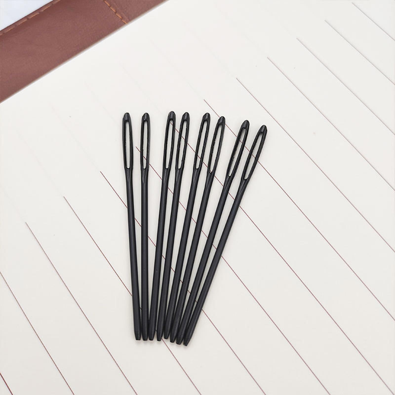 30Pcs Stitching Needles Large Eye for Knitting Crochet Projects Rose Gold