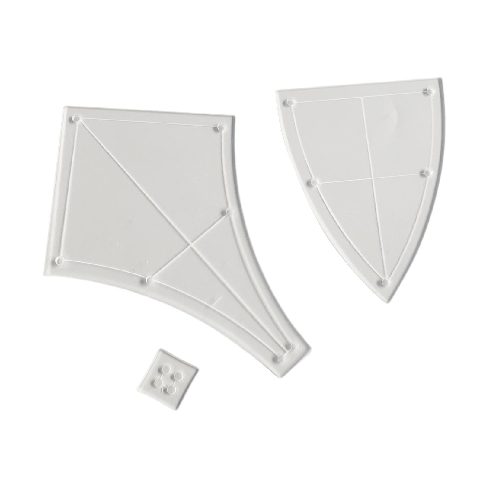 3pcs Quilting Template DIY Tool Kit Quilt Stencil Ruler for Drawing Quilting