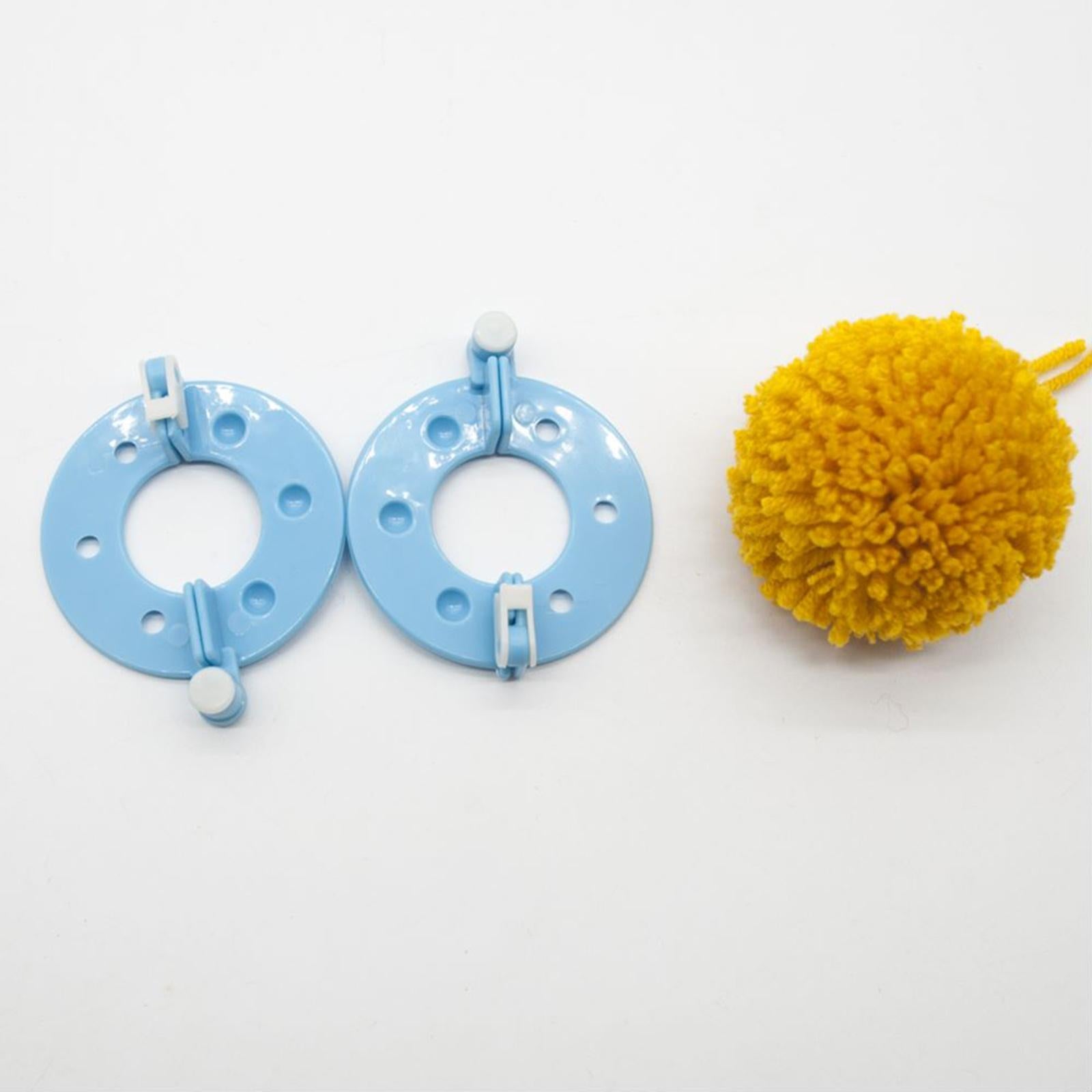4 Sizes Pompom Maker Fluff Ball Waver DIY Knitting Fuzz Ball Making Supplies Pompom Maker 6 Yarns