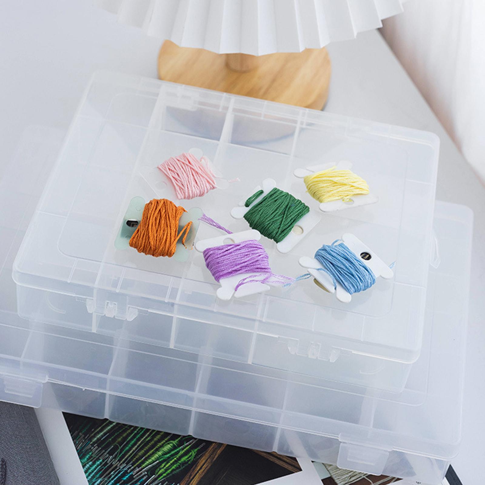 Embroidery Floss Winding Board with Storage Box Sewing  14 grid storage box