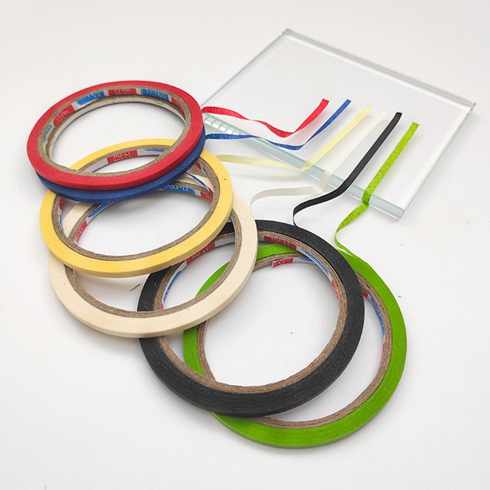 10 Rolls Grid Marking Tape Self-Adhesive Narrow Finishing for Sewing Green