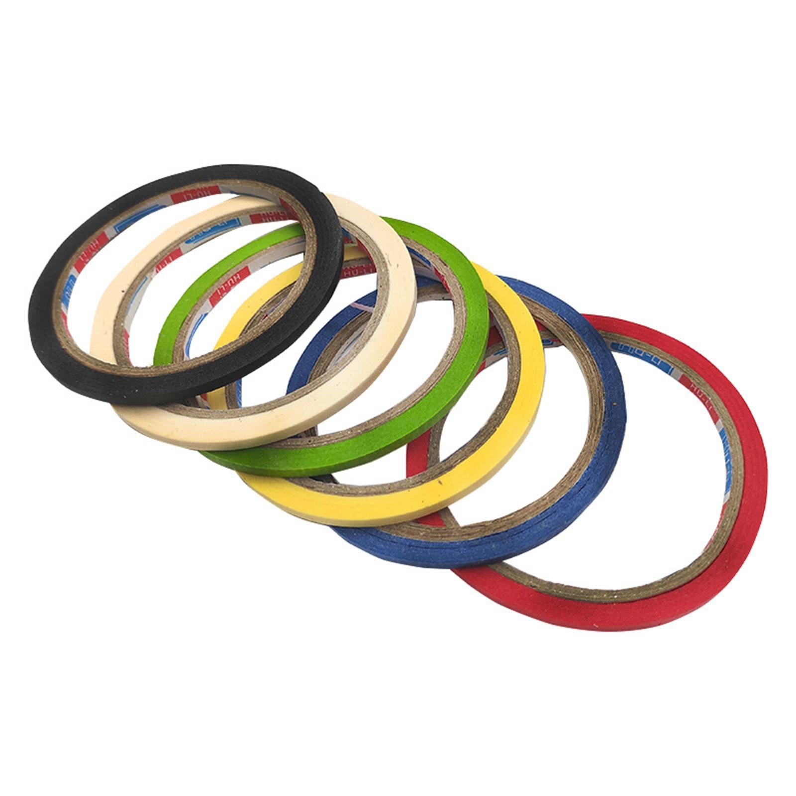 10 Rolls Grid Marking Tape Self-Adhesive Narrow Finishing for Sewing Red
