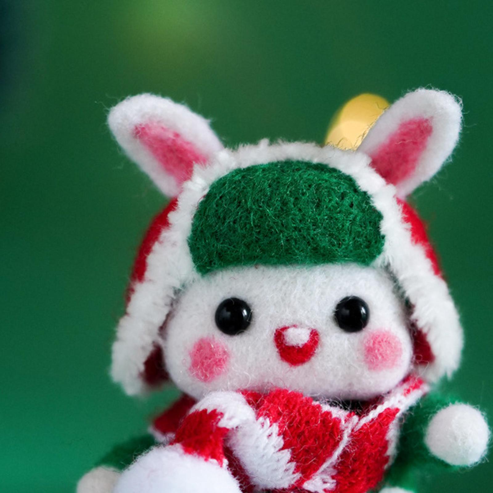 1x Cute Animal Needle Felting Starter Kit with Needle for Beginner Kid Adult Rabbit