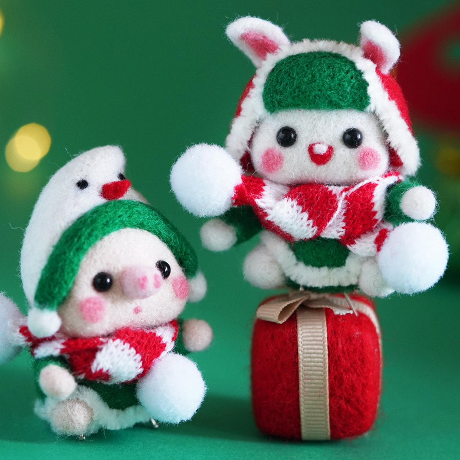 1x Cute Animal Needle Felting Starter Kit with Needle for Beginner Kid Adult Rabbit