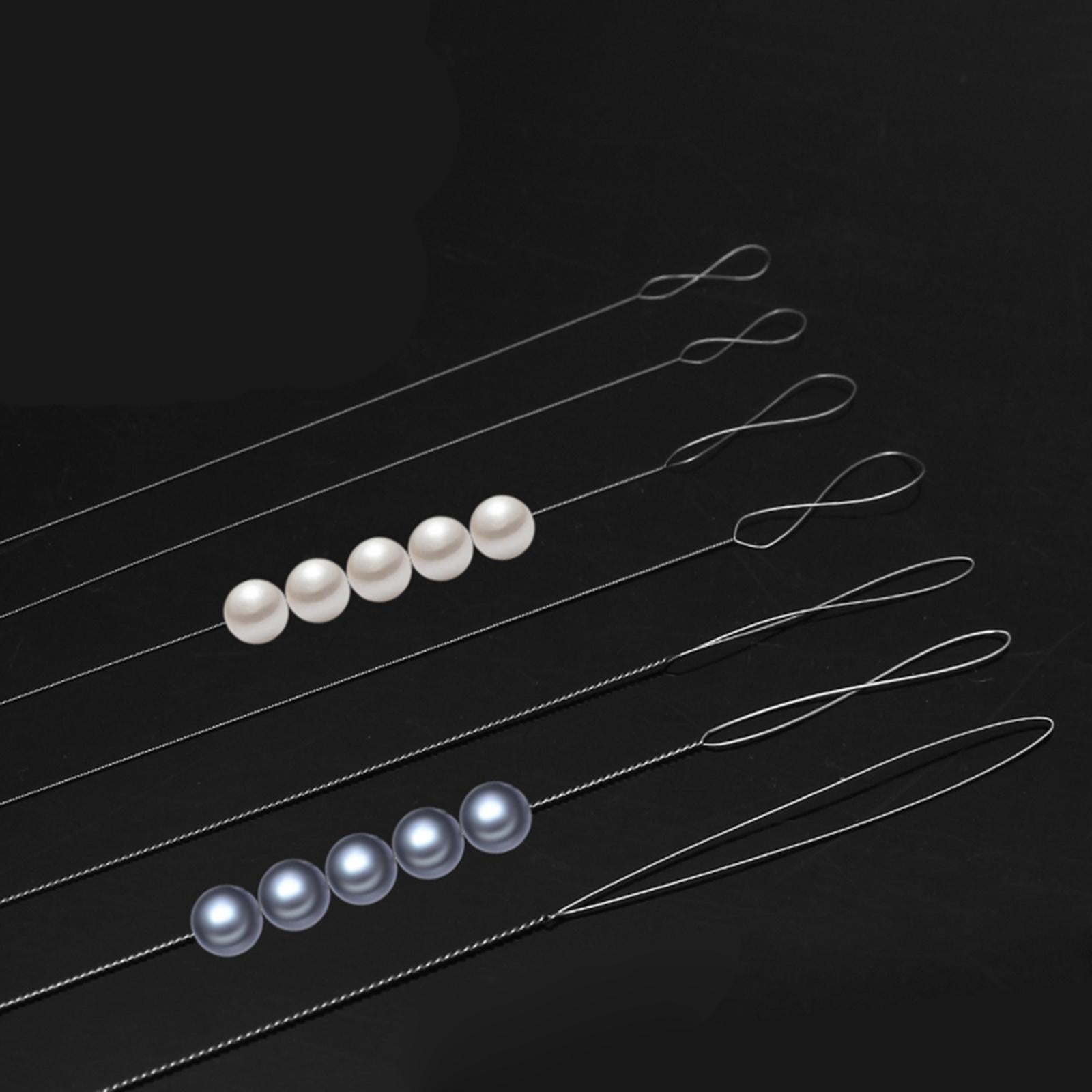 10Pcs Large Eye Sharp Needles Bracelet Beading Hand Sew Needle Easy Thread