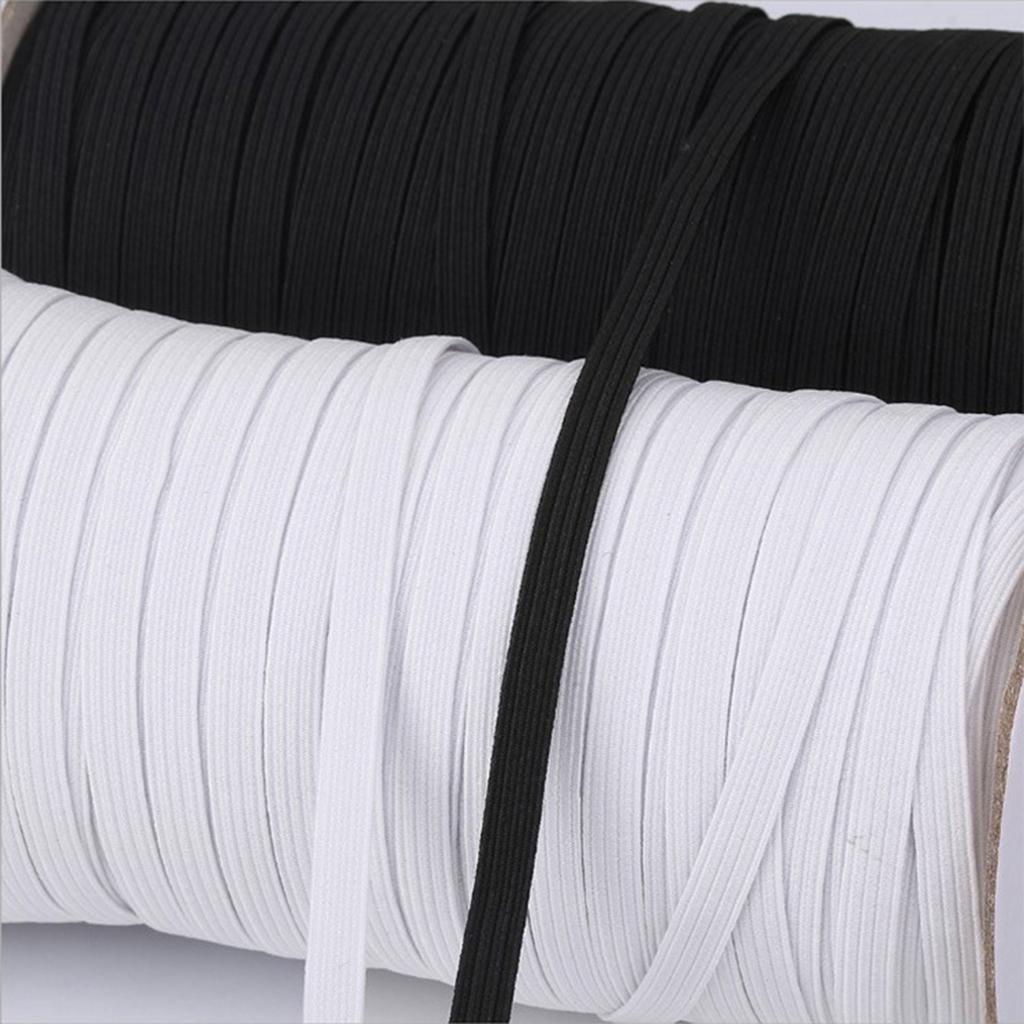 Elastic Band 35M Sewing High Flat Rubber Waist DIY Mask Clothes Rope White