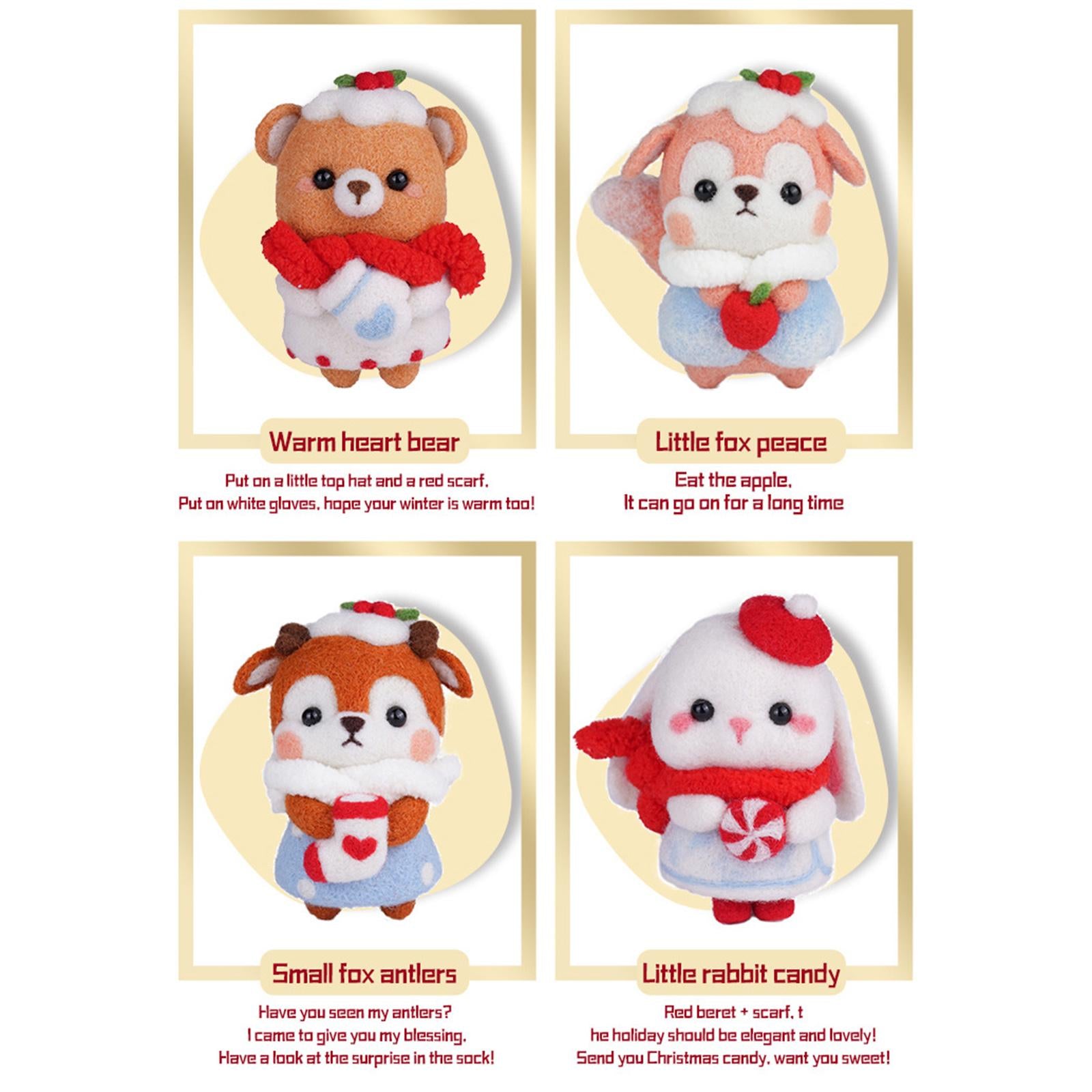 Wool Felt Needle Felt Tool Set Craft Tool Kit for Starter Beginners Style 1
