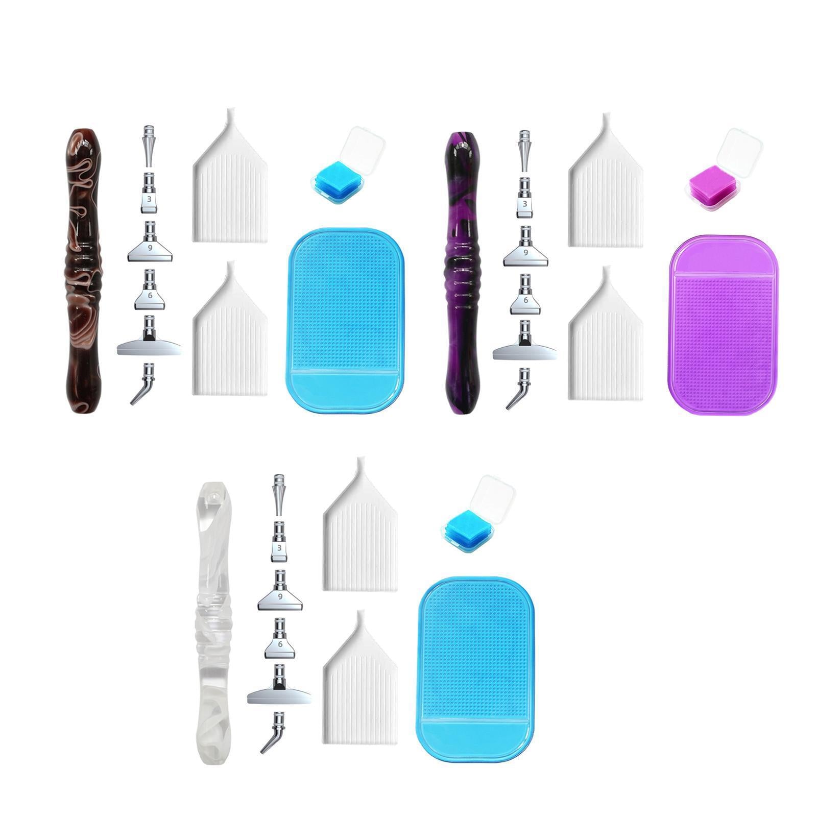 5D Resin Mat Storage Box Art Kit Stylus Pen Box Replace  Brown rod