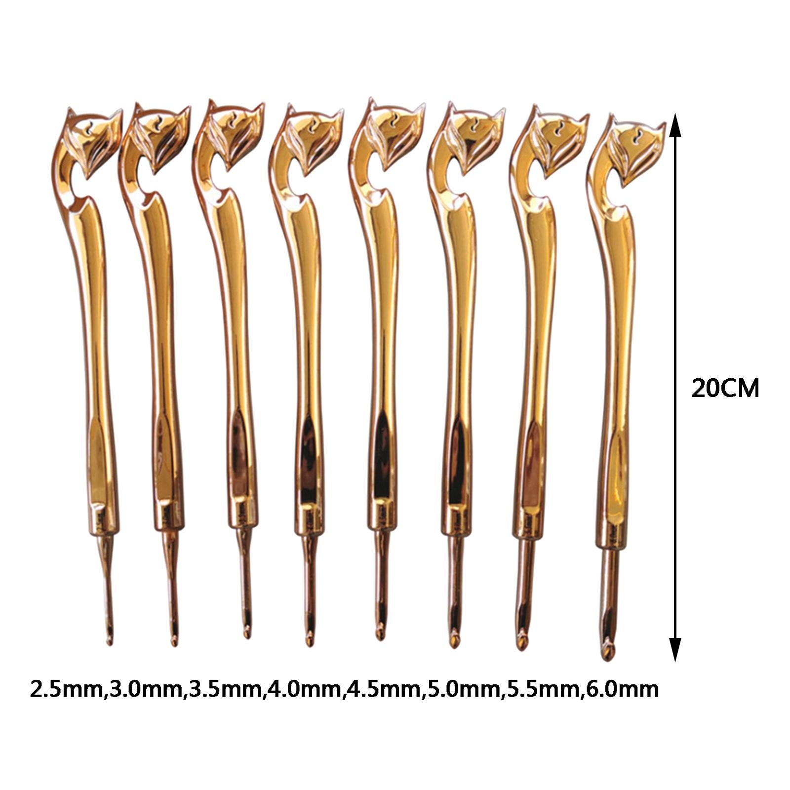8PCS Crochet Hooks Kit Set Sewing Project DIY Knitting Art Tools