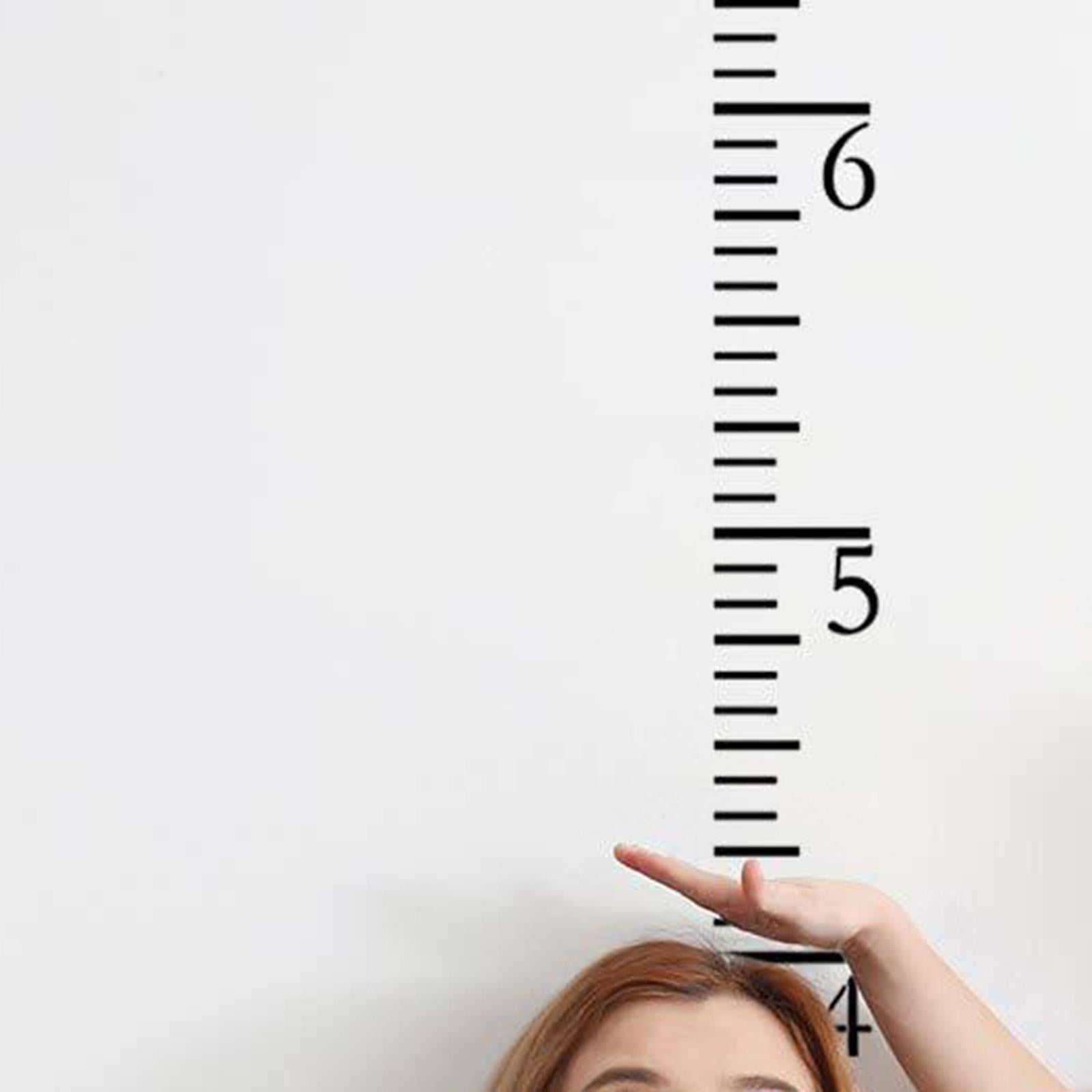Kids Growth Chart Stencil - Durable & Reusable Stencils Baby Ruler Template Clear
