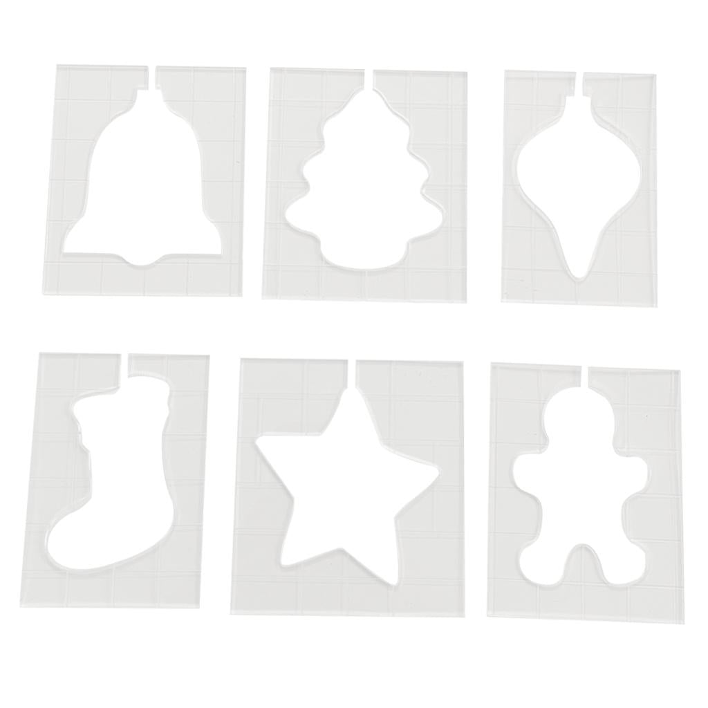 6Pcs Acrylic Quilting Template Kit DIY Sew Easy Fabric Frame Home Craft