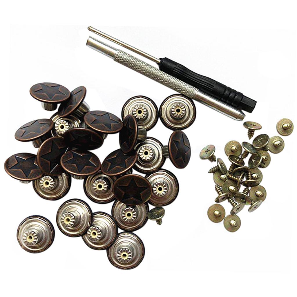 25 Set 17mm Jeans Buttons No Sew Repair Replacement Tack Buttons DIY Crafts