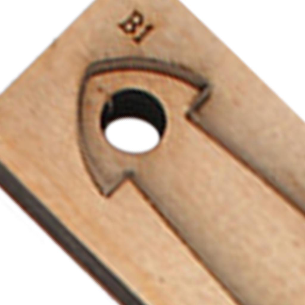 Steel Wood Leather Craft Dies Cutting Dies Bag Handle Strap Template 210mm