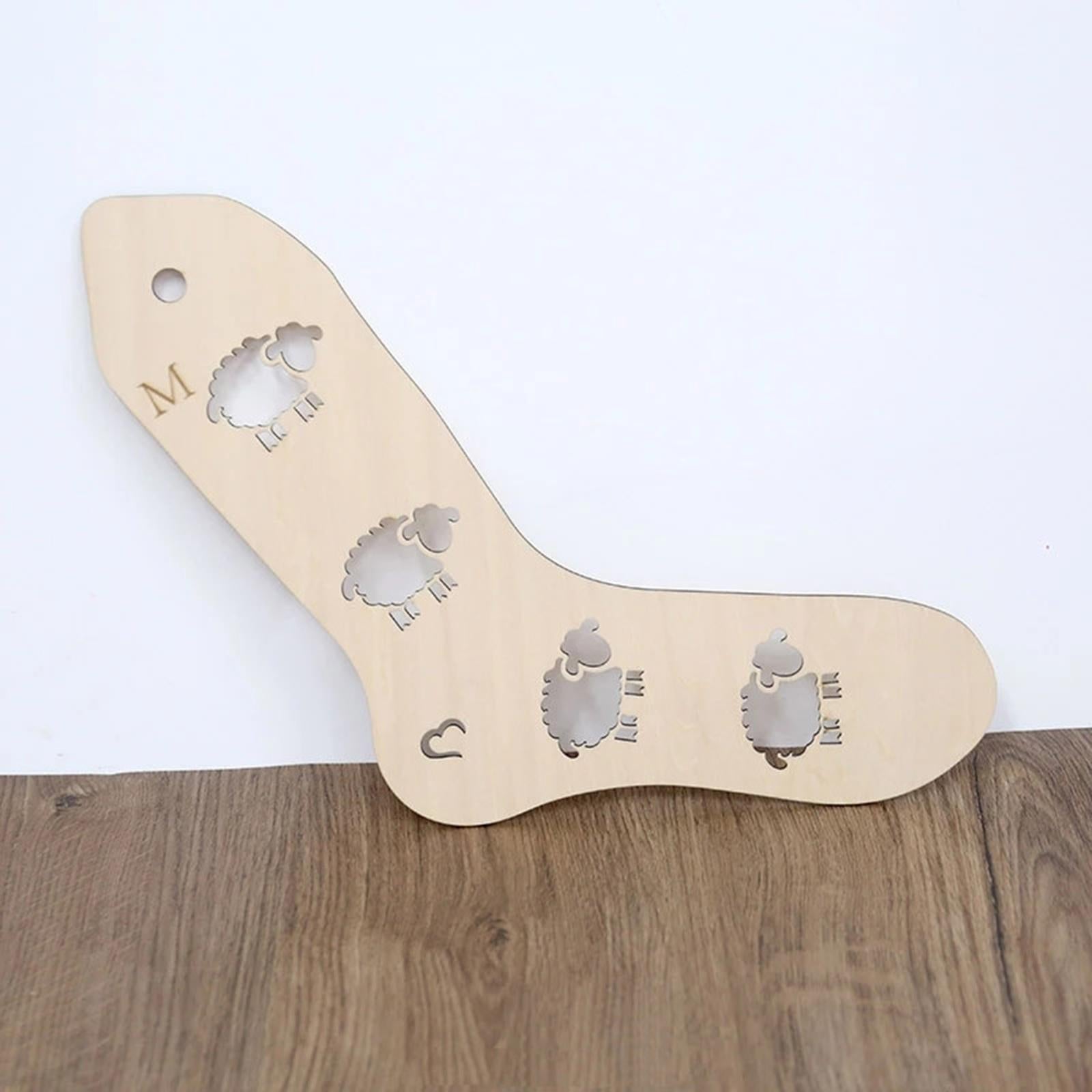 Sock Blocker Wooden Household Knitting Mold 2 Pcs for Lovers for Female LT06004