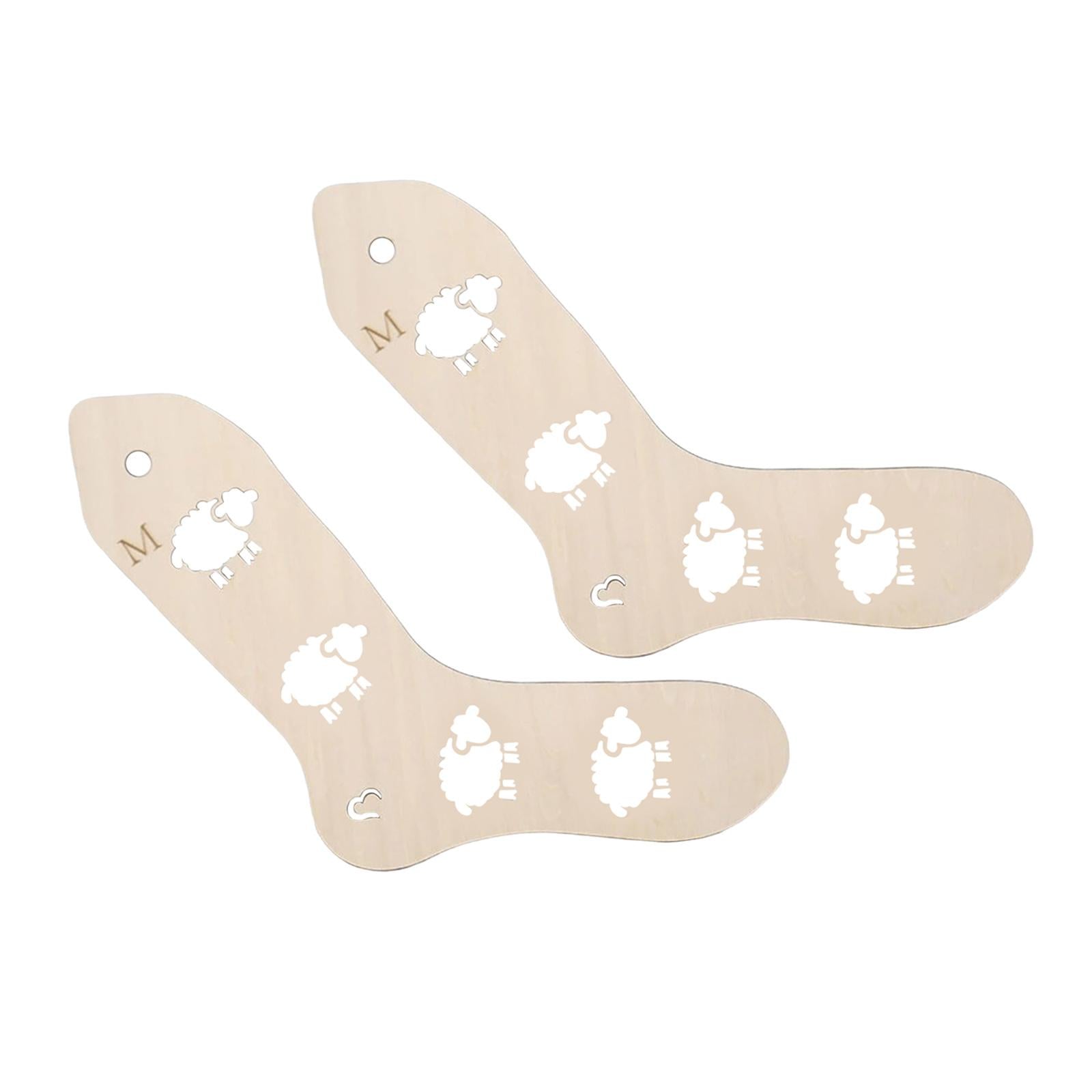 Sock Blocker Wooden Household Knitting Mold 2 Pcs for Lovers for Female LT06004