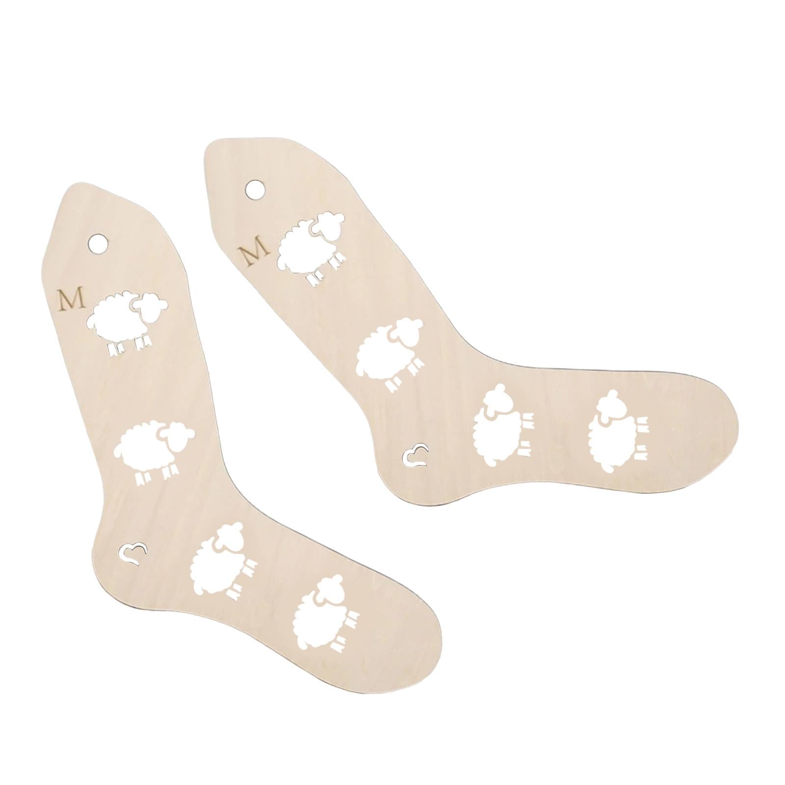 Sock Blocker Wooden Household Knitting Mold 2 Pcs for Lovers for Female LT06004