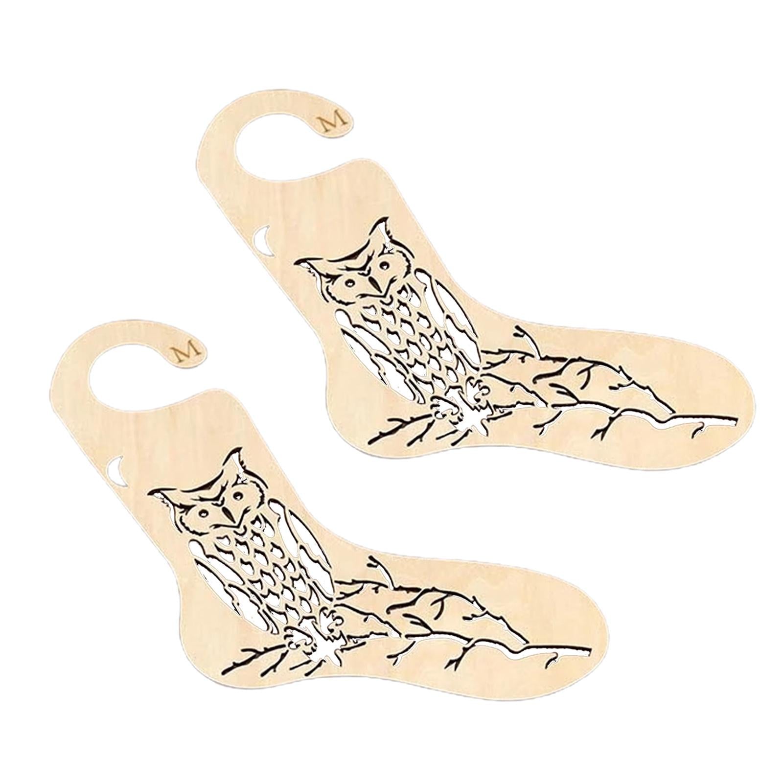 Sock Blocker Wooden Household Knitting Mold 2 Pcs for Lovers for Female LT06005