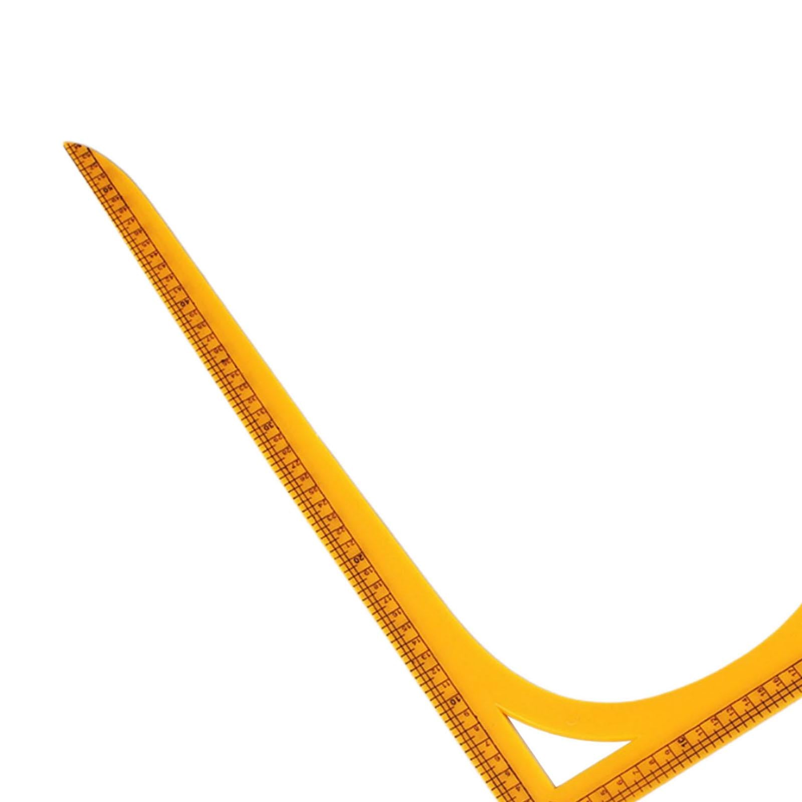 Ruler Brown Clothing Cutting Grid Drawing Sewing Plastic Patchwork L Shape