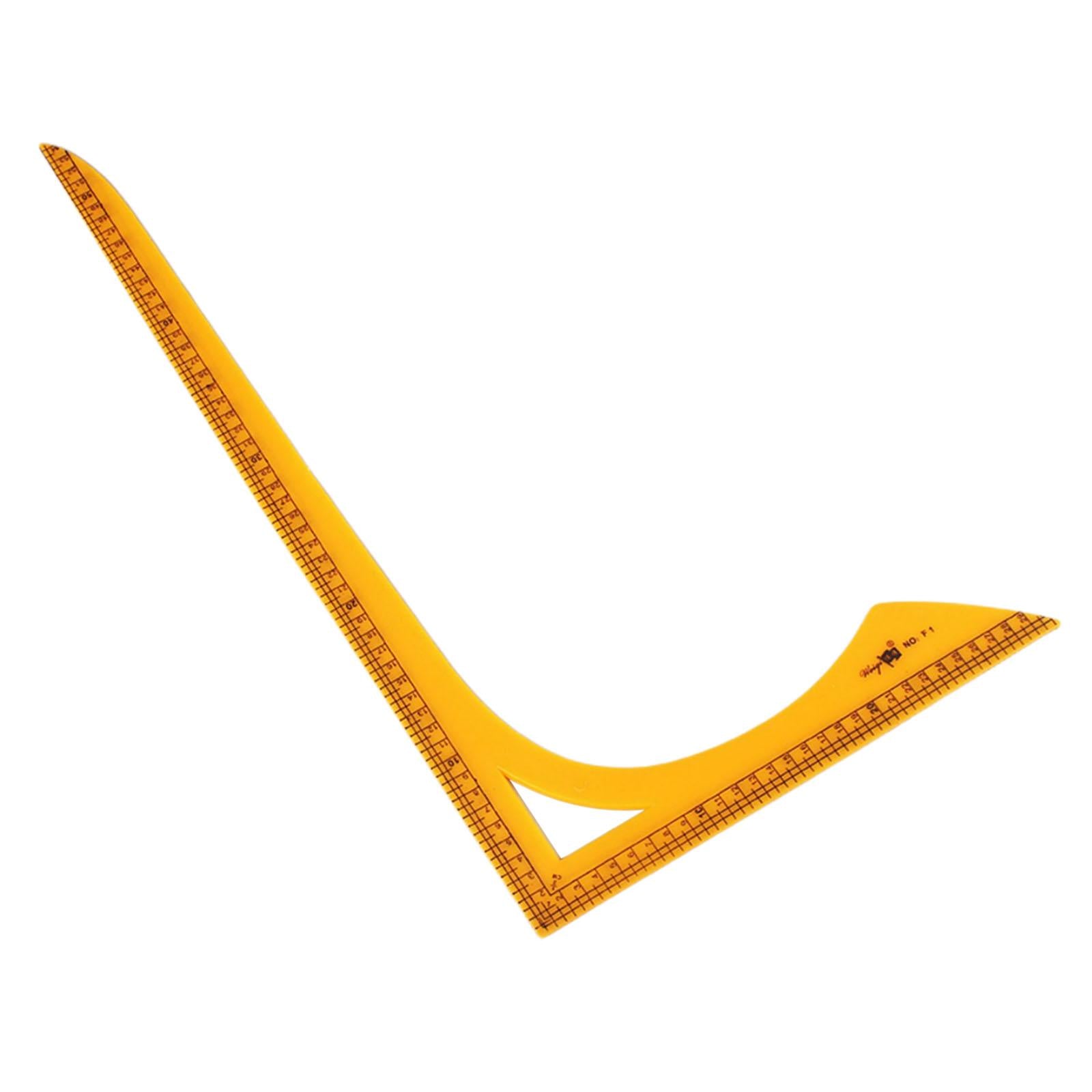 Ruler Brown Clothing Cutting Grid Drawing Sewing Plastic Patchwork L Shape