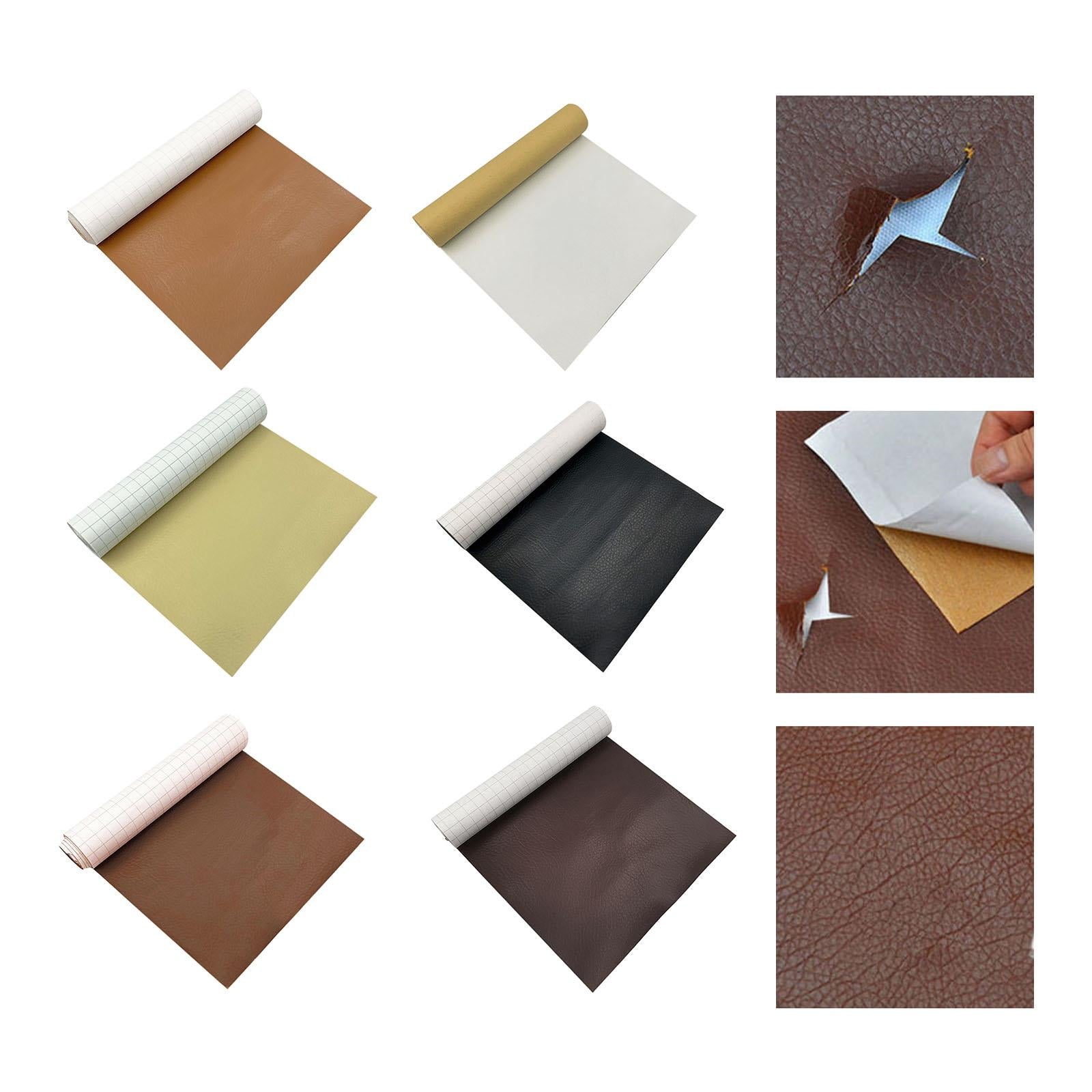 Household Leather Patches Artificial Repair Tape Repair Sticker for Indoor Beige