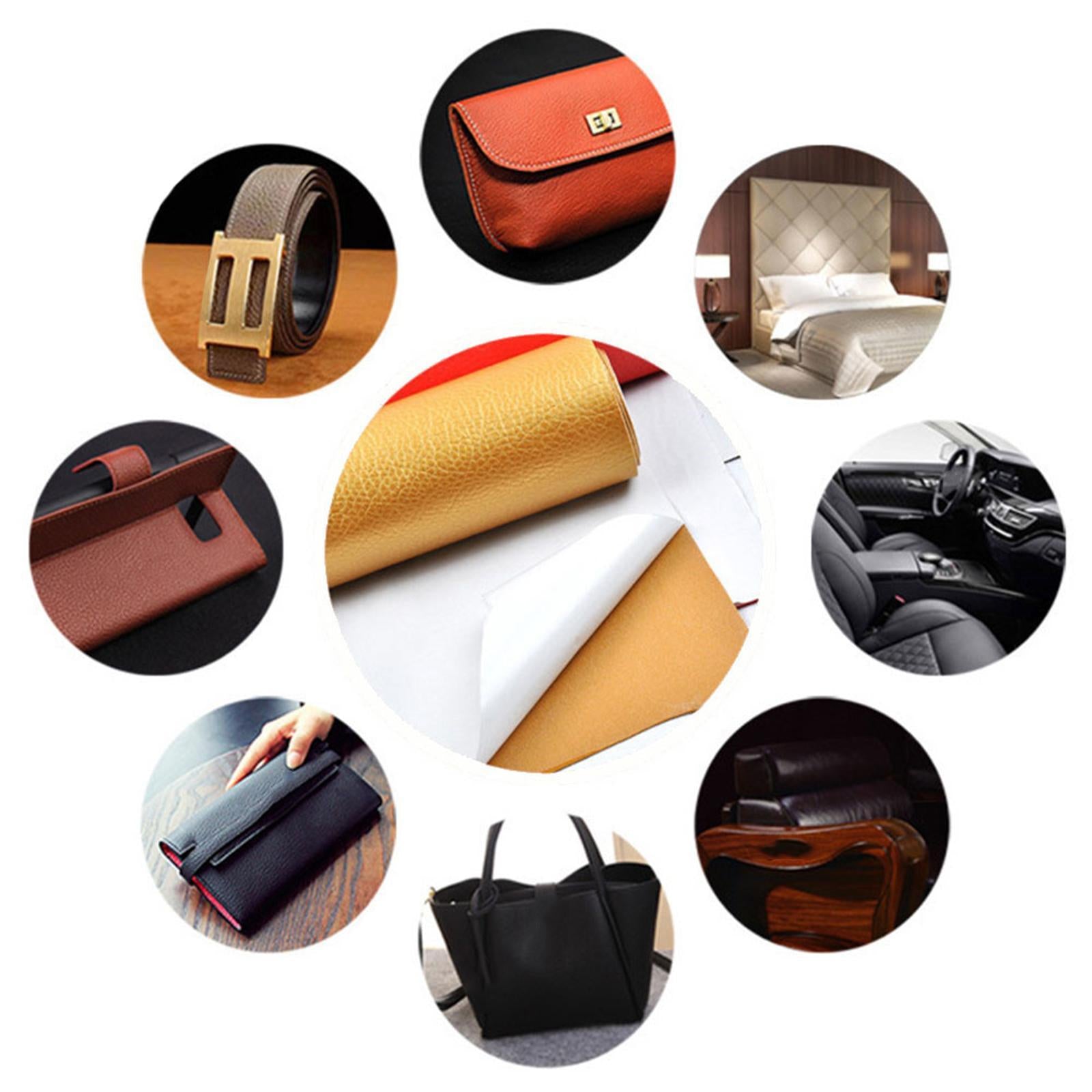 Household Leather Patches Artificial Repair Tape Repair Sticker for Indoor Khaki