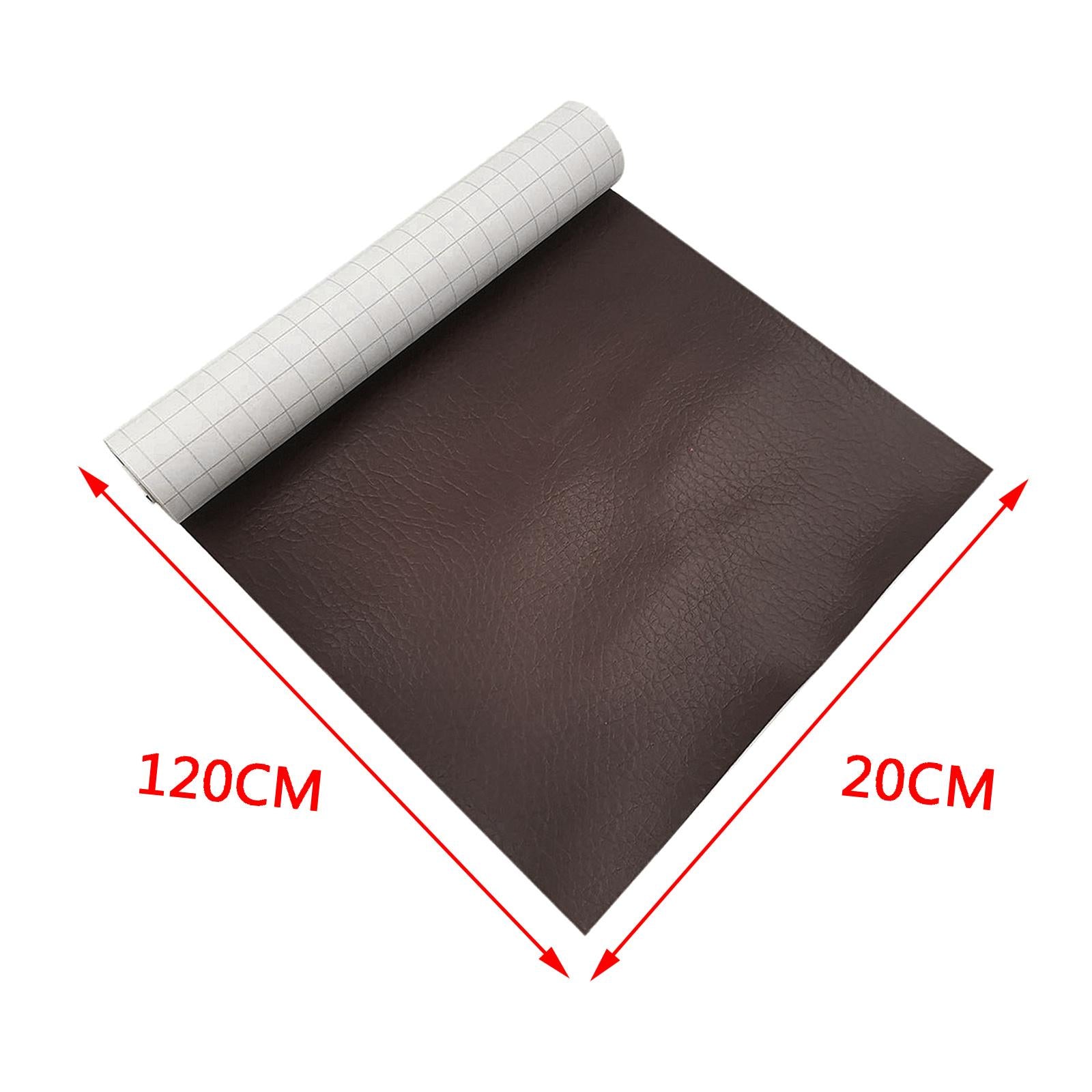 Household Leather Patches Artificial Repair Tape Repair Sticker for Indoor Dark Brown